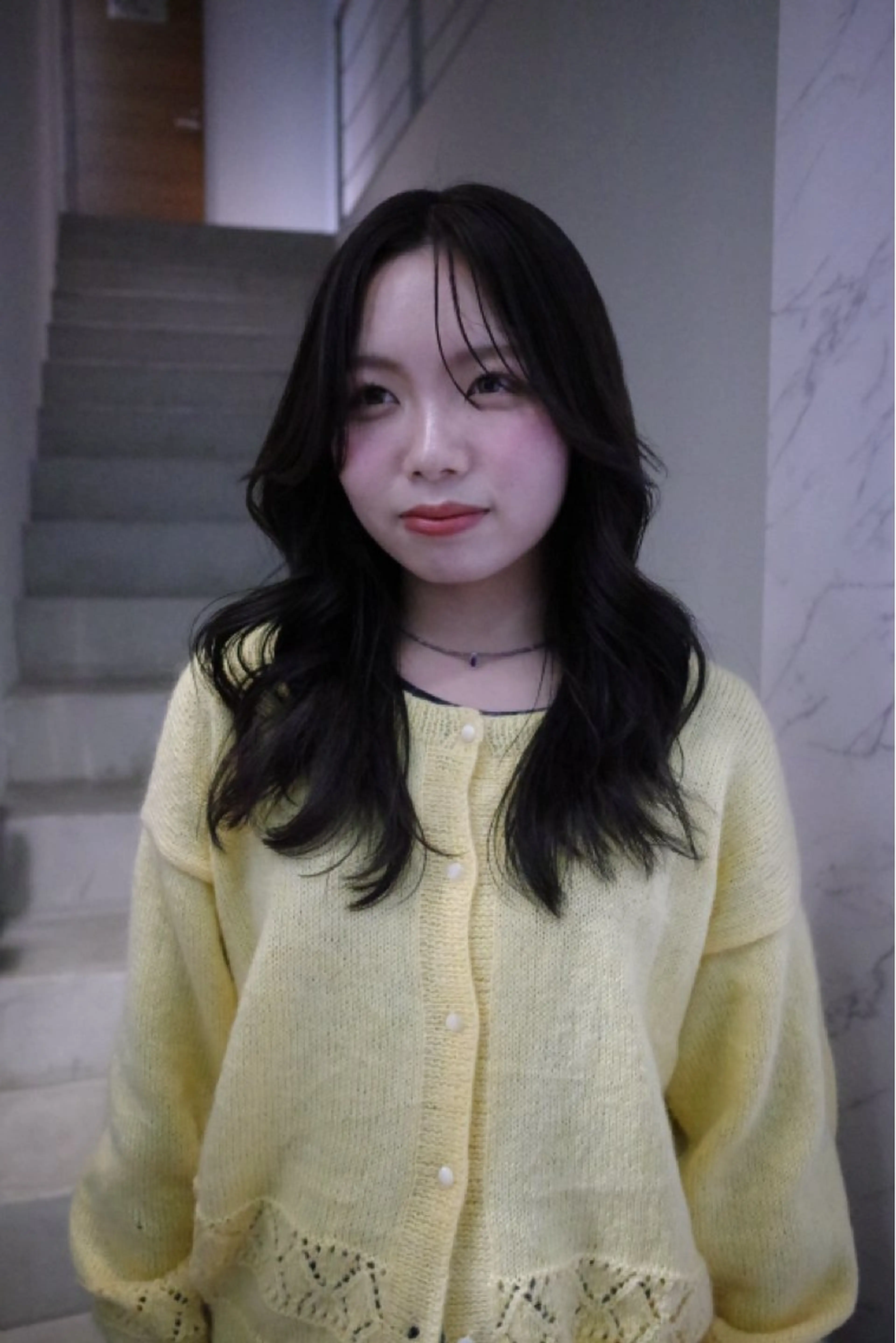 ロング レイヤーカット ミユ/ショート/ カットモデル/名東区のヘアスタイル