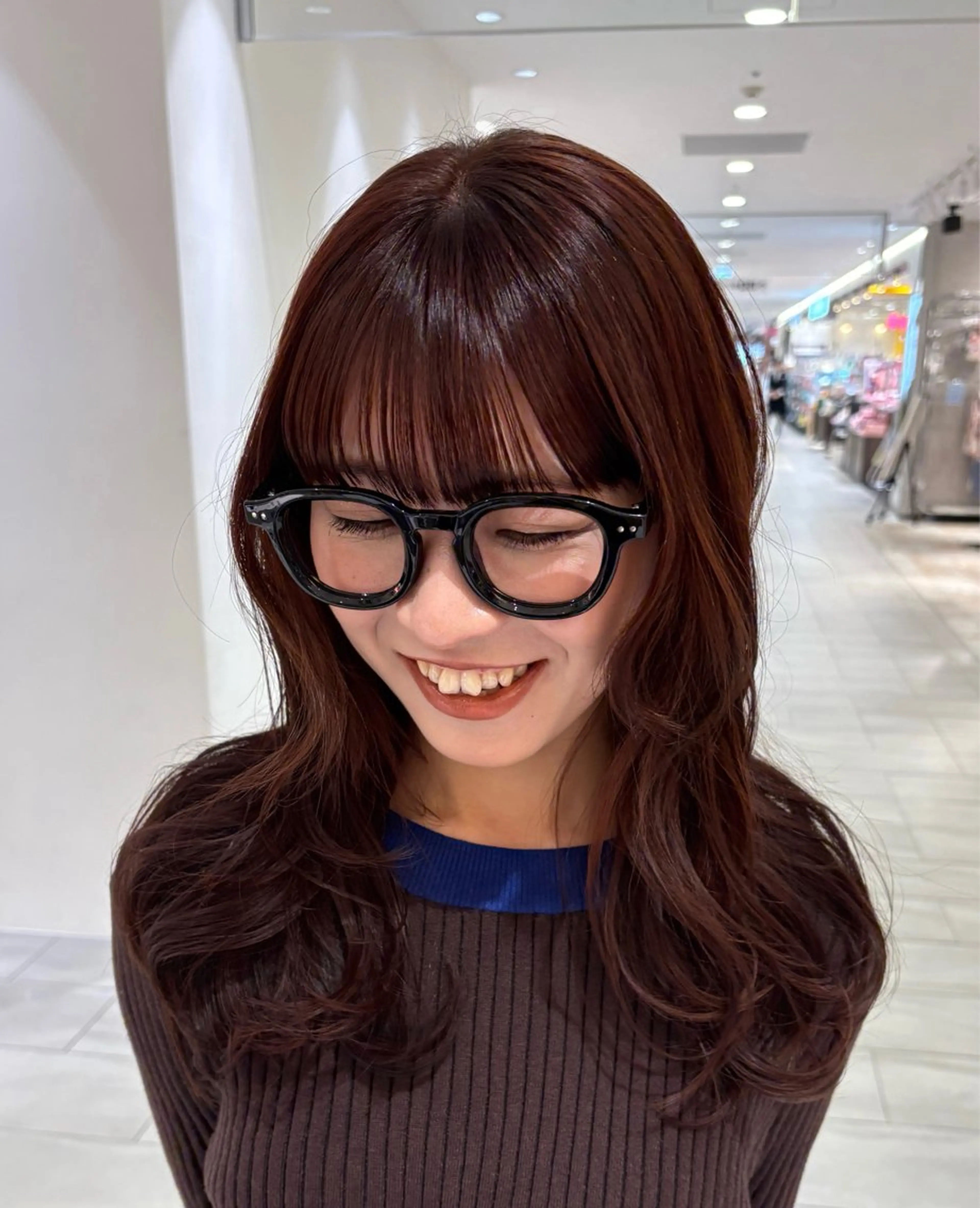 セミロング カラー 門田 楓香のヘアスタイル