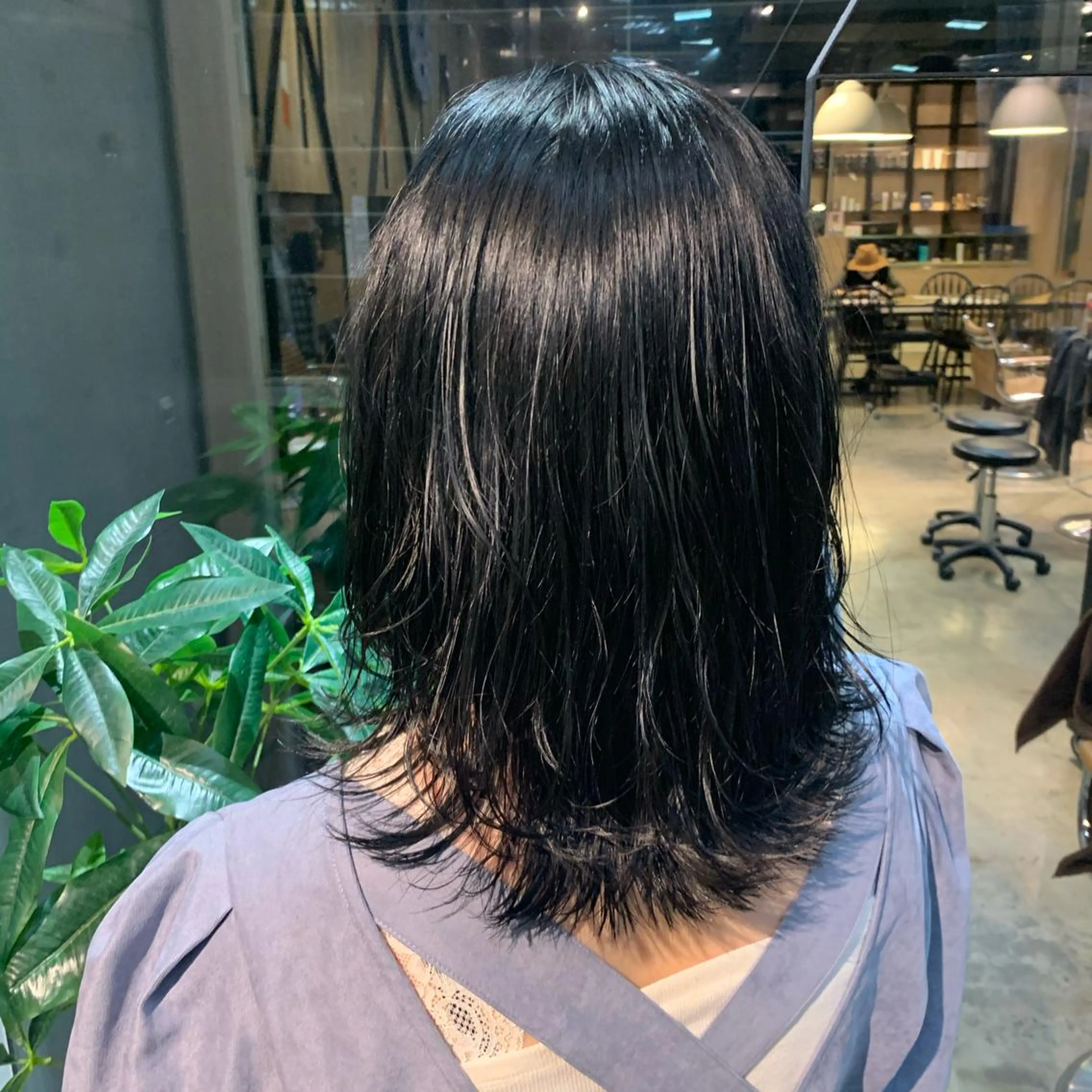 セミロング レイヤーカット マンツーマン×半個室 まちだきょうすけのヘアスタイル