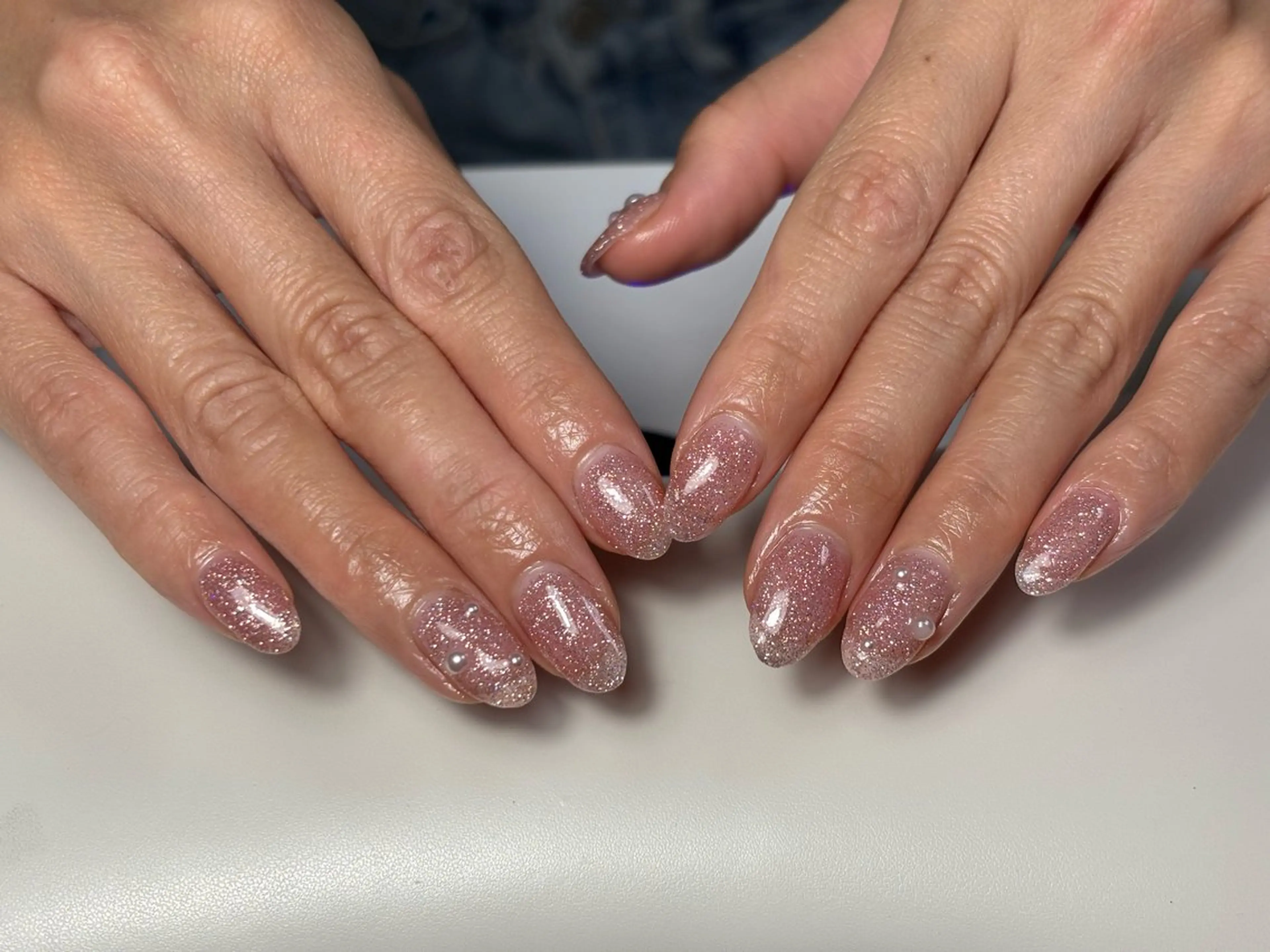 ネイル ハンドネイル なつき/ママ向け シンプルネイルのネイルデザイン