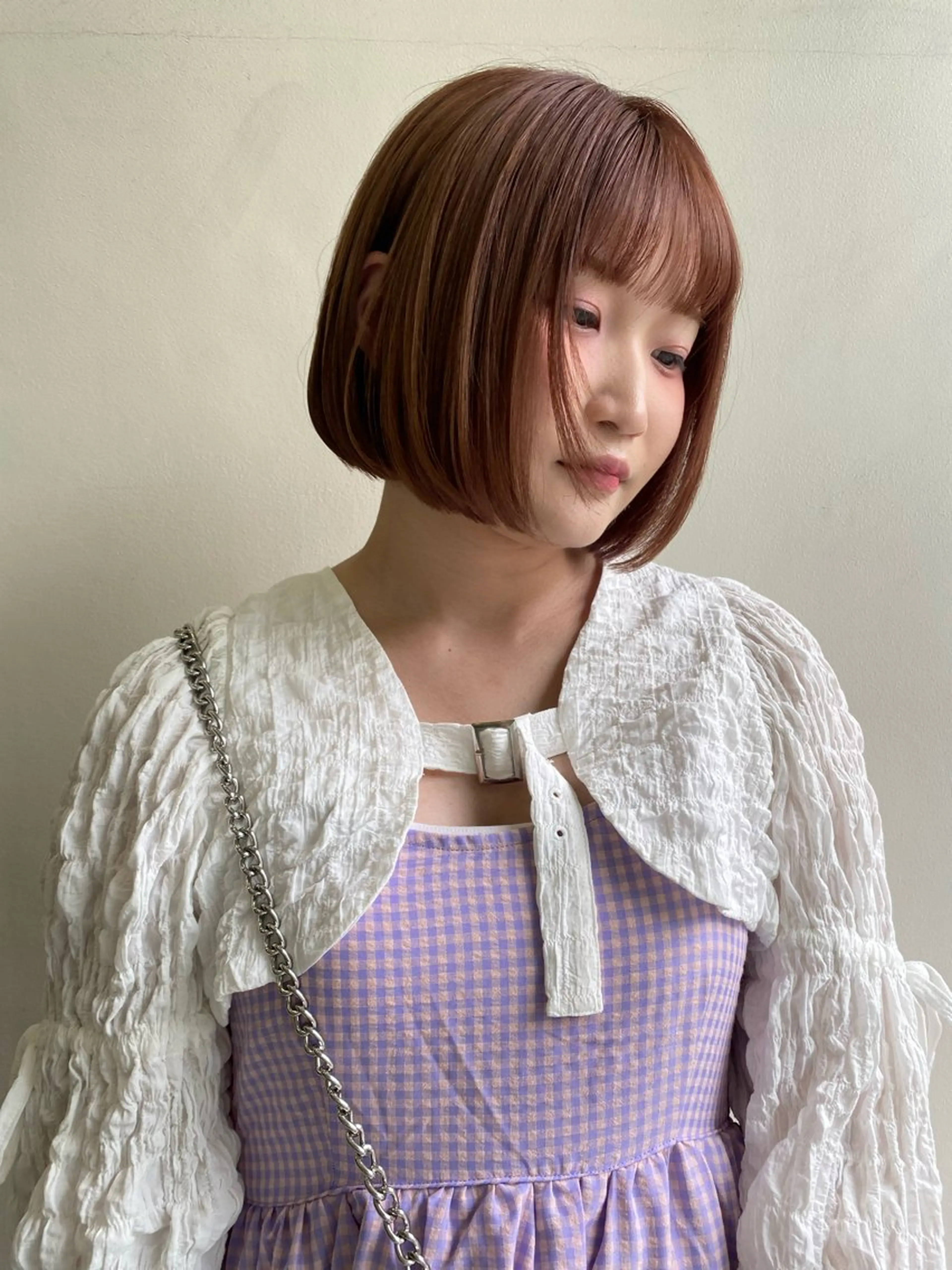 ショート ボブ ヘアカラー ヒラカホ/ ブリーチ/似合わせのヘアスタイル