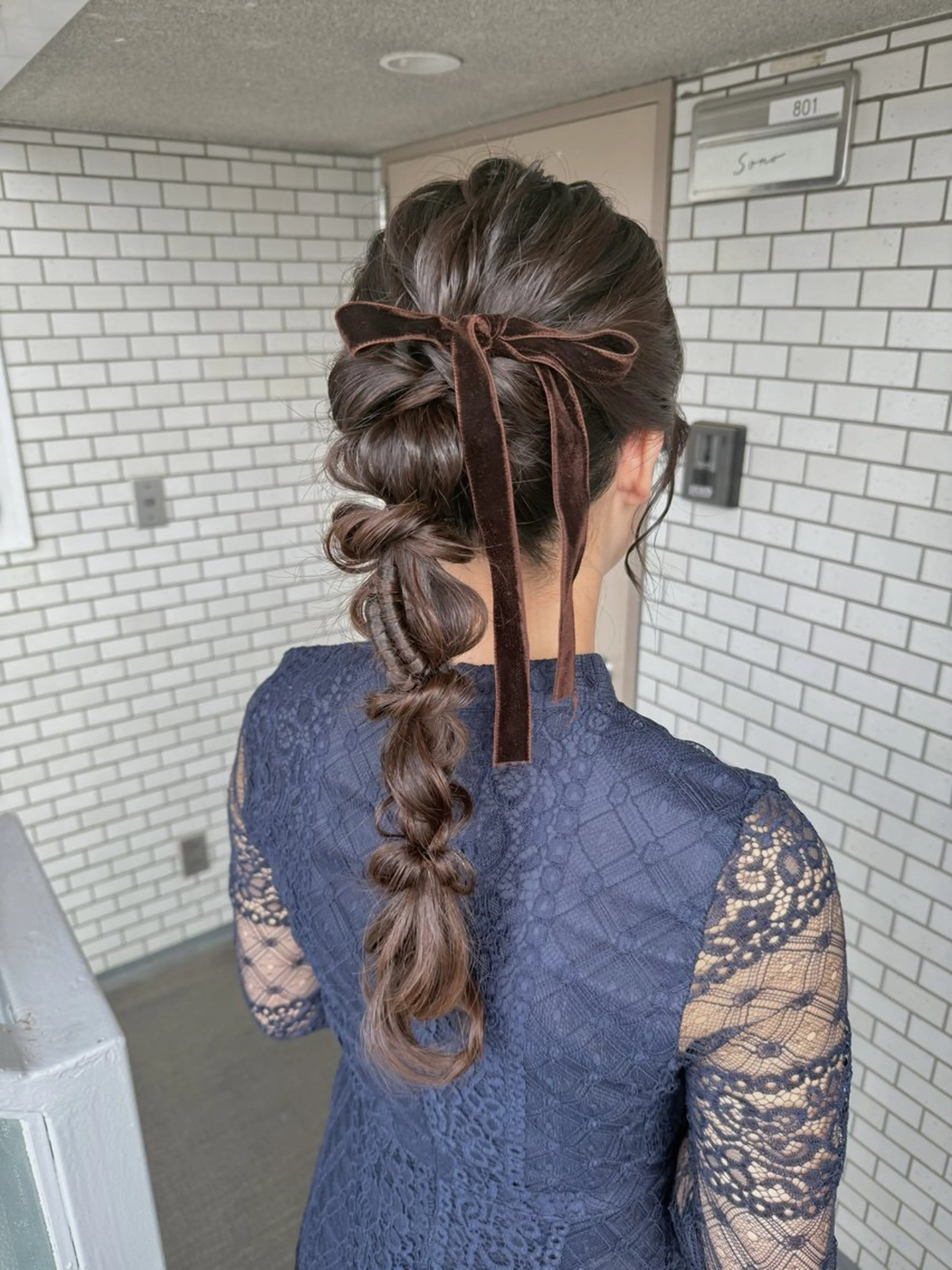 ロング ヘアアレンジ デート ヘアセット 🎀韓国ヘアメイク /参列ヘア/neneのその他イメージ