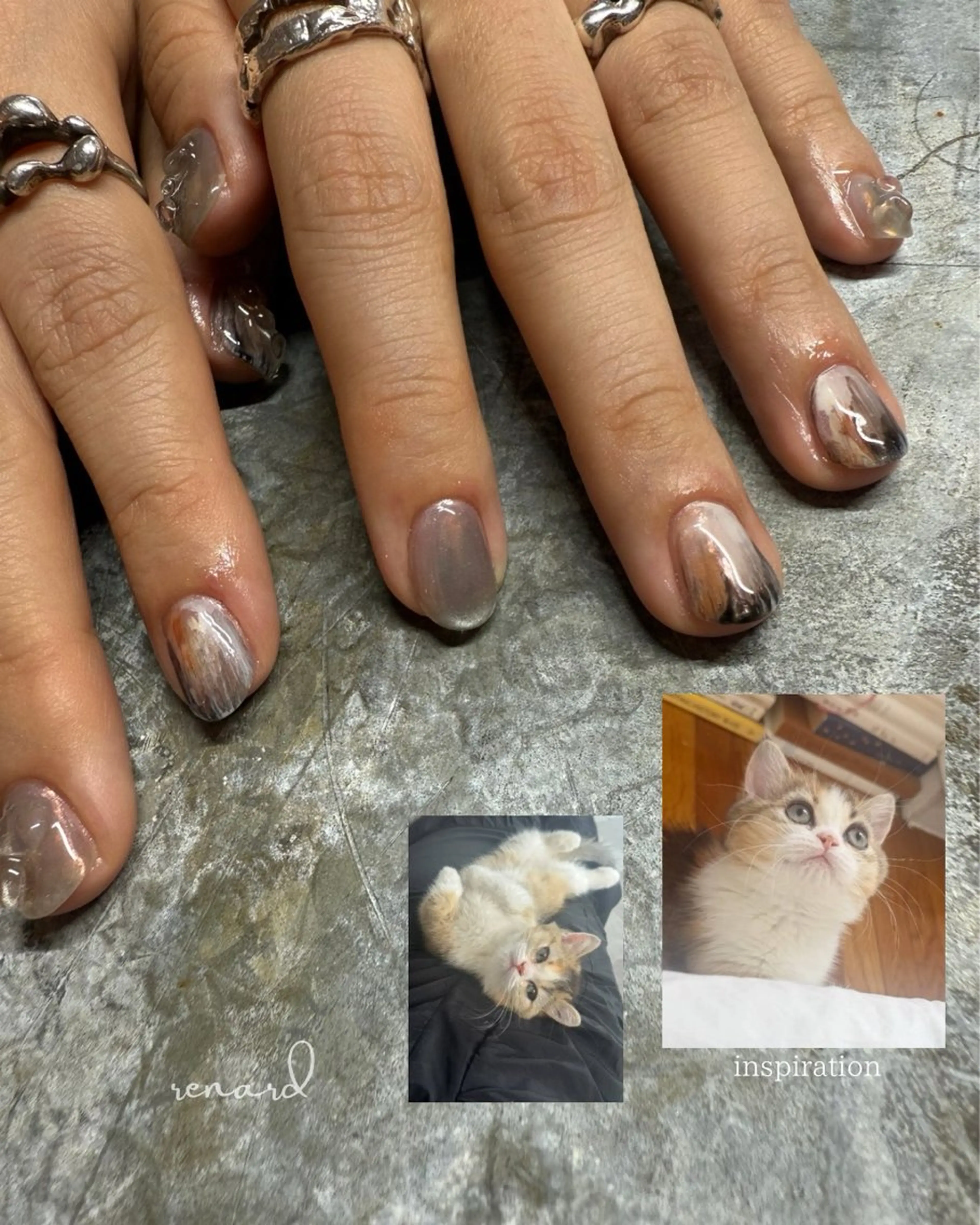ショート renard nailのネイルデザイン