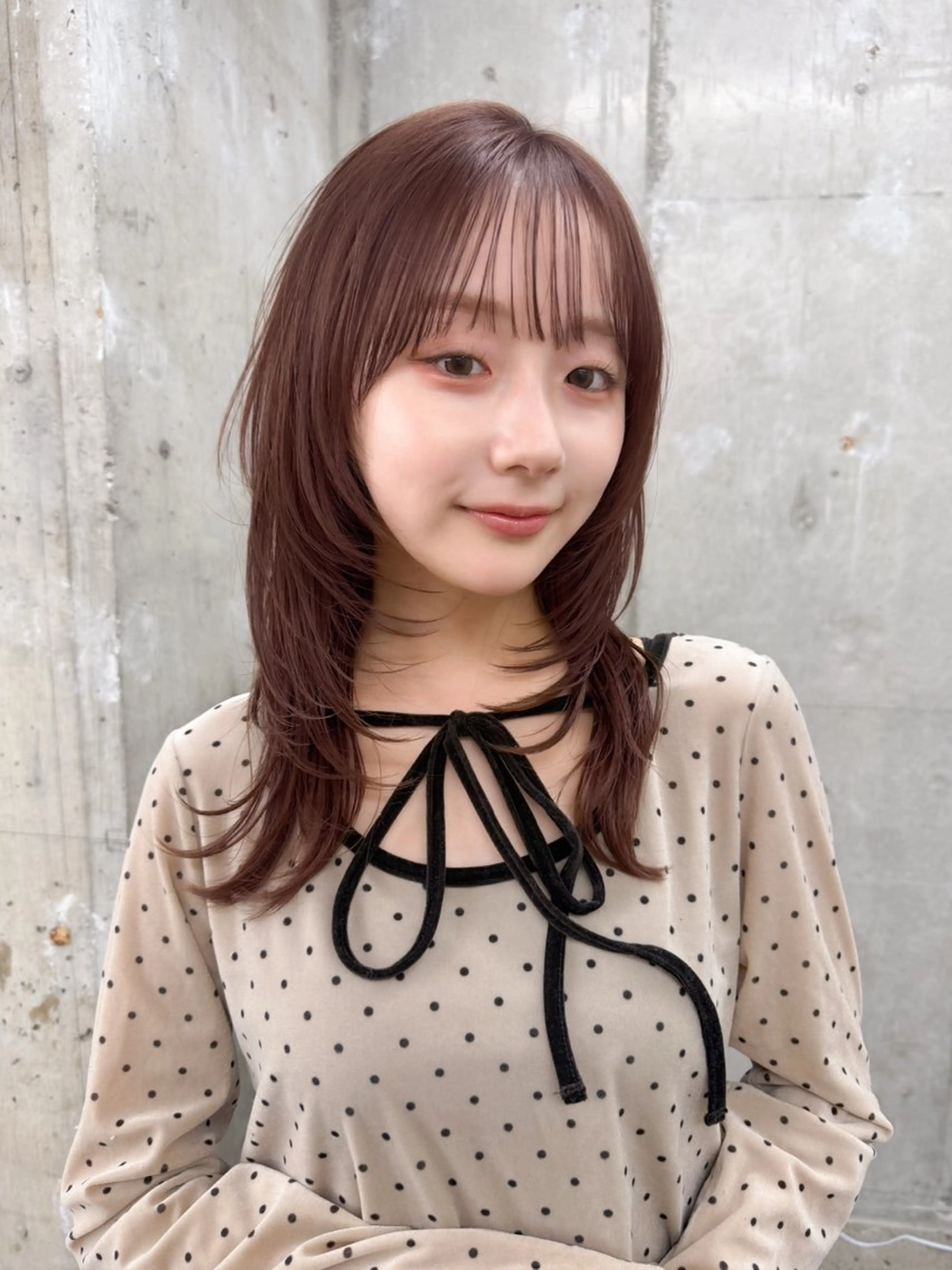 ミディアム カラー カット ヘアカラー トリートメント ヘッドスパ 🪐レイヤー/抜け感 カラー/加野彩果🪐のヘアスタイル