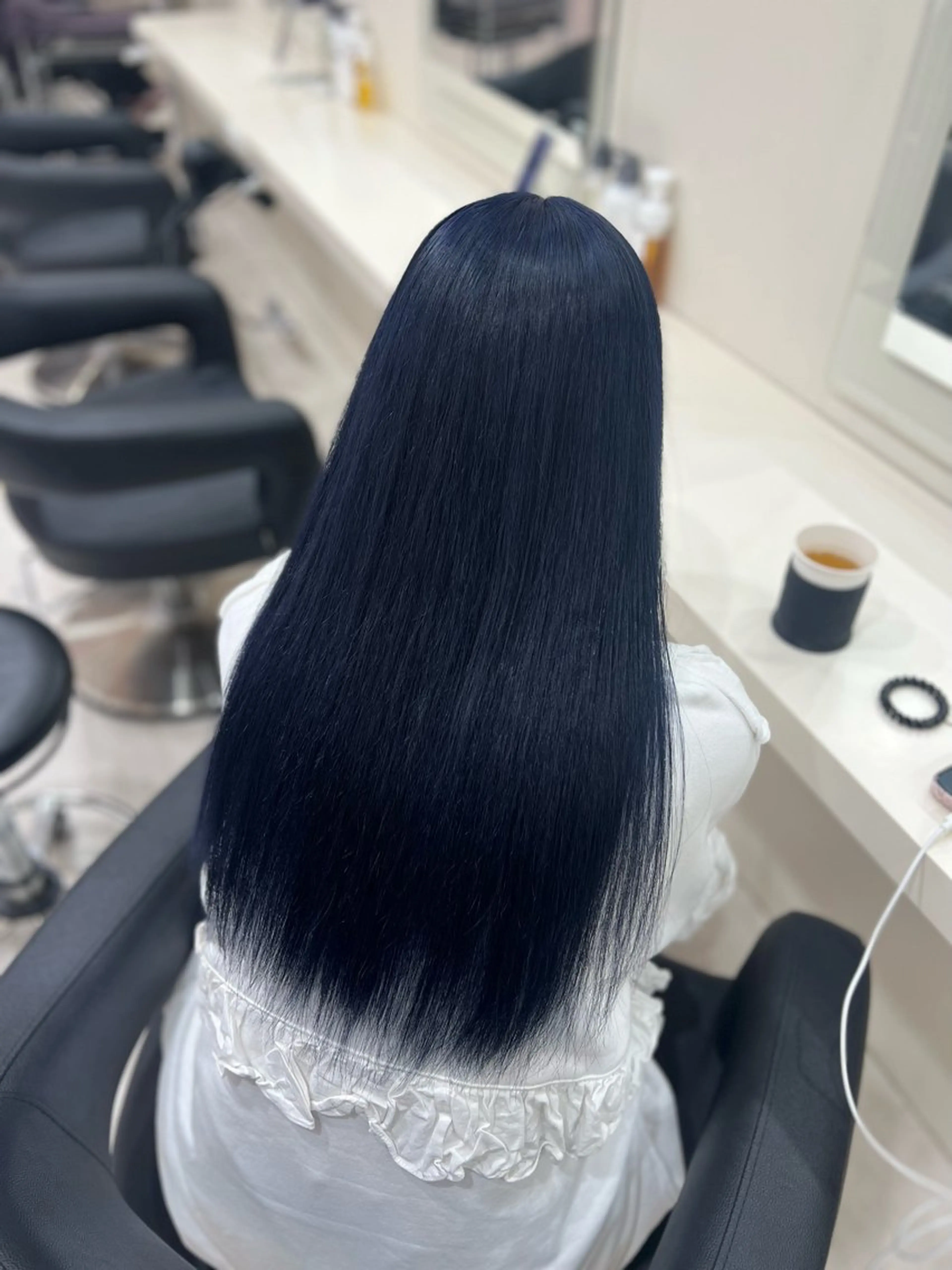 ロング カラー ヘアアレンジ 韓国レイヤー＆ピンク 艶髪🩶maikoのヘアスタイル