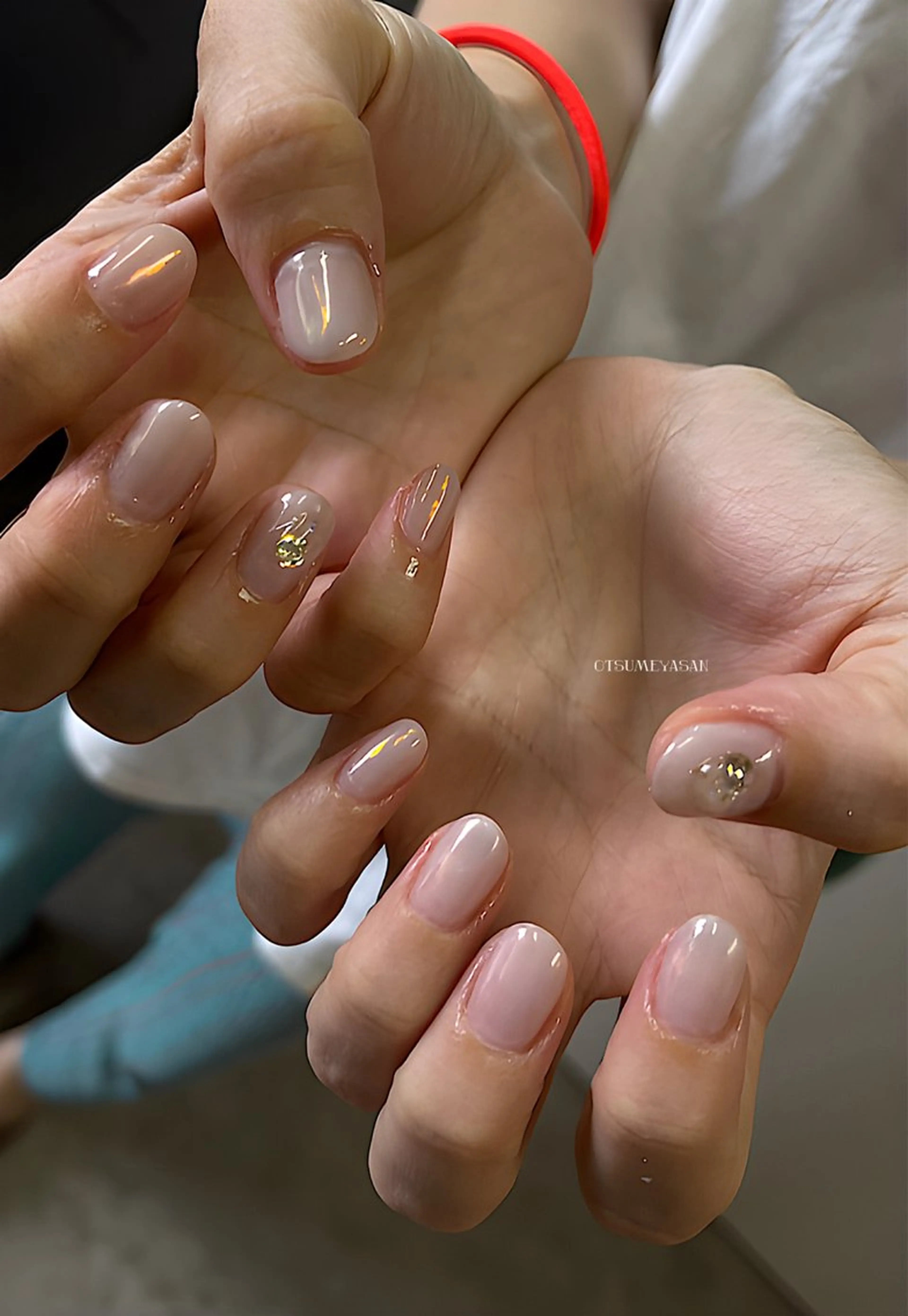 ネイル ブルー ジェルネイル 韓国ネイル マグネットネイル ミラーネイル わたなべ ちかのネイルデザイン