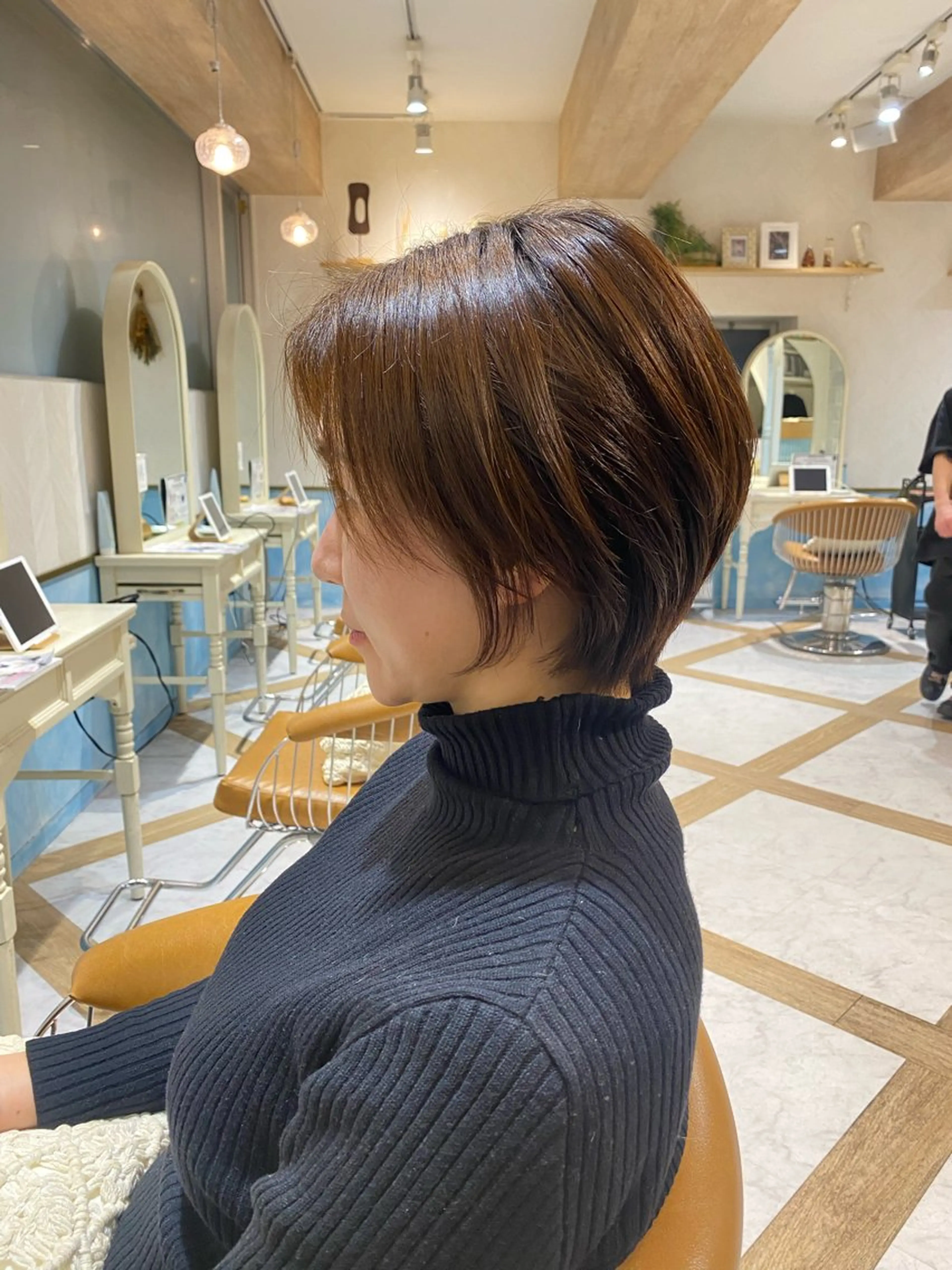 ショート 郁弥モテショート💕 髪質改善ストレートのヘアスタイル