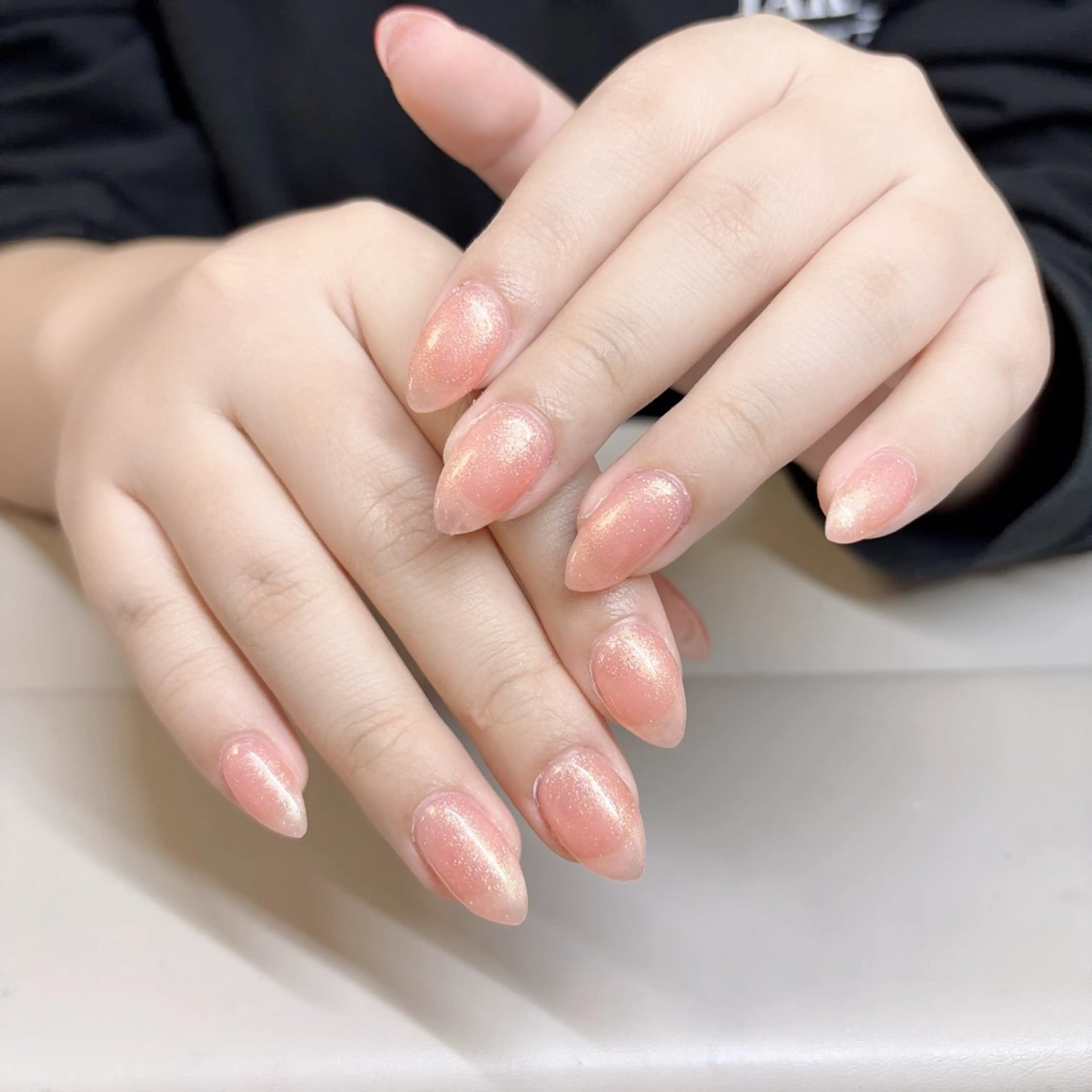 ネイル アニマル柄 アートネイル オーロラネイル べっ甲ネイル ブラウン Rika Nail ellaのネイルデザイン