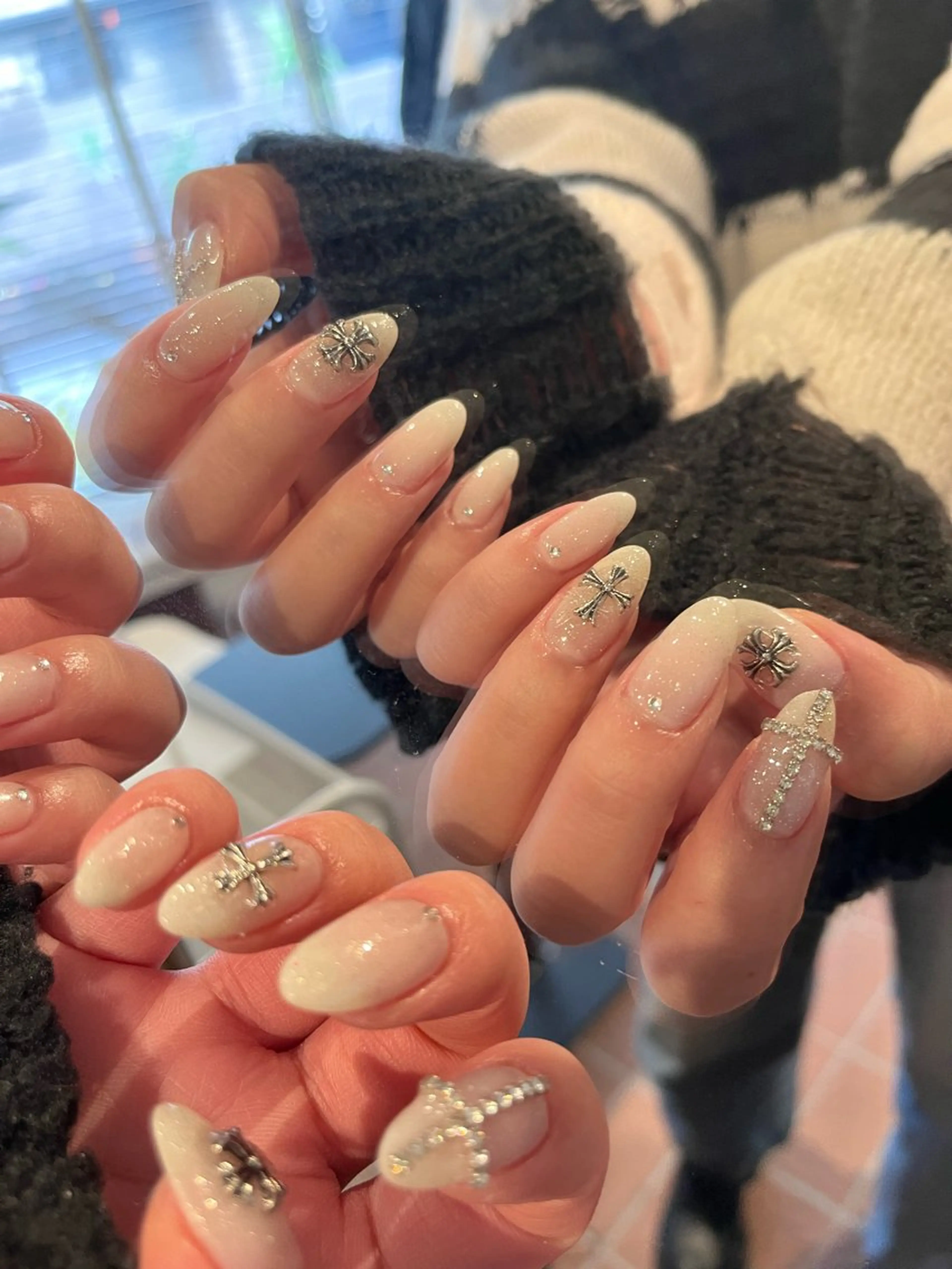 ネイル フラッシュネイル ホワイト ballie／小野原 なつみのネイルデザイン