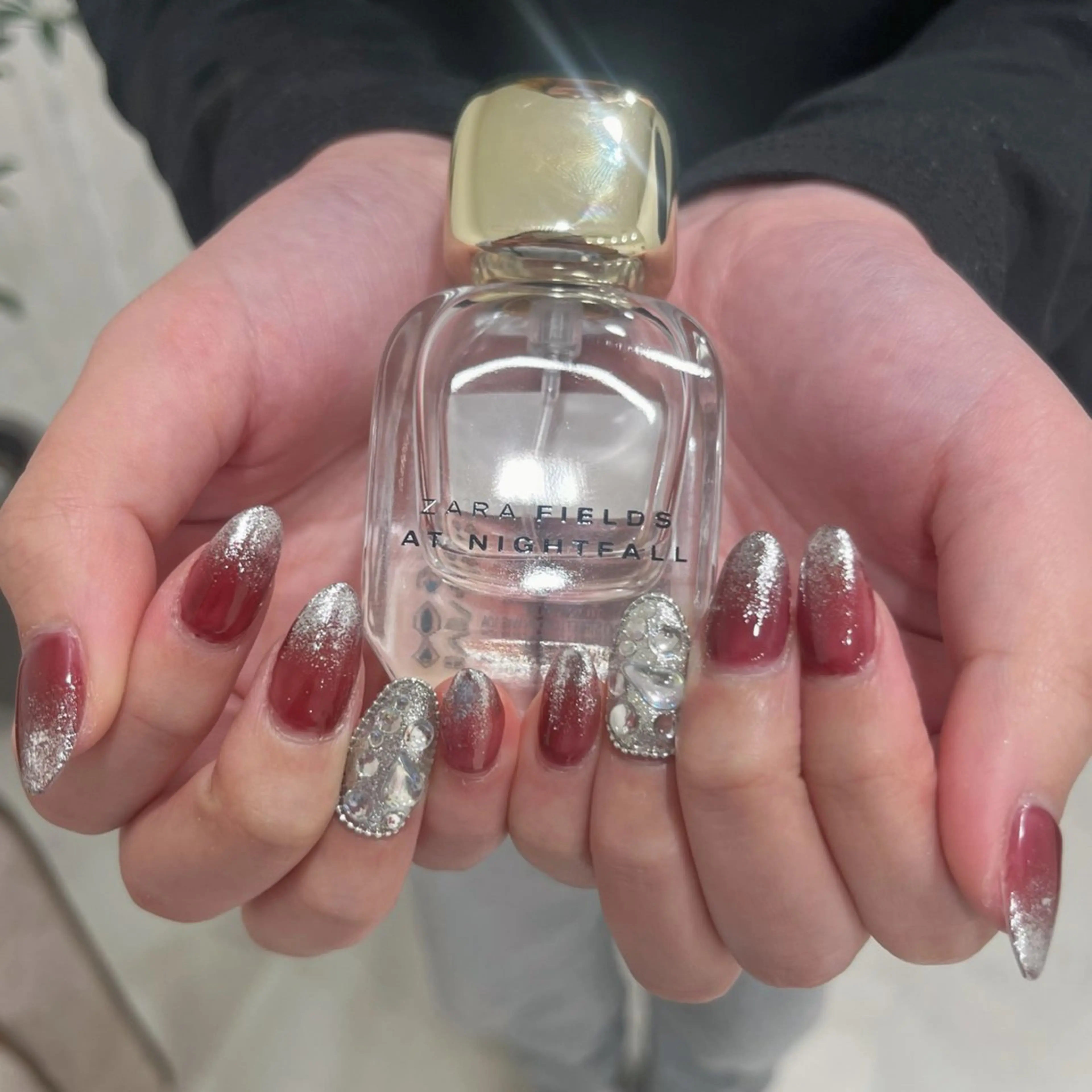 ネイル グラデーション ラメ(グリッター) ラメグラデーション Halo Nail 【ハロネイル】のネイルデザイン