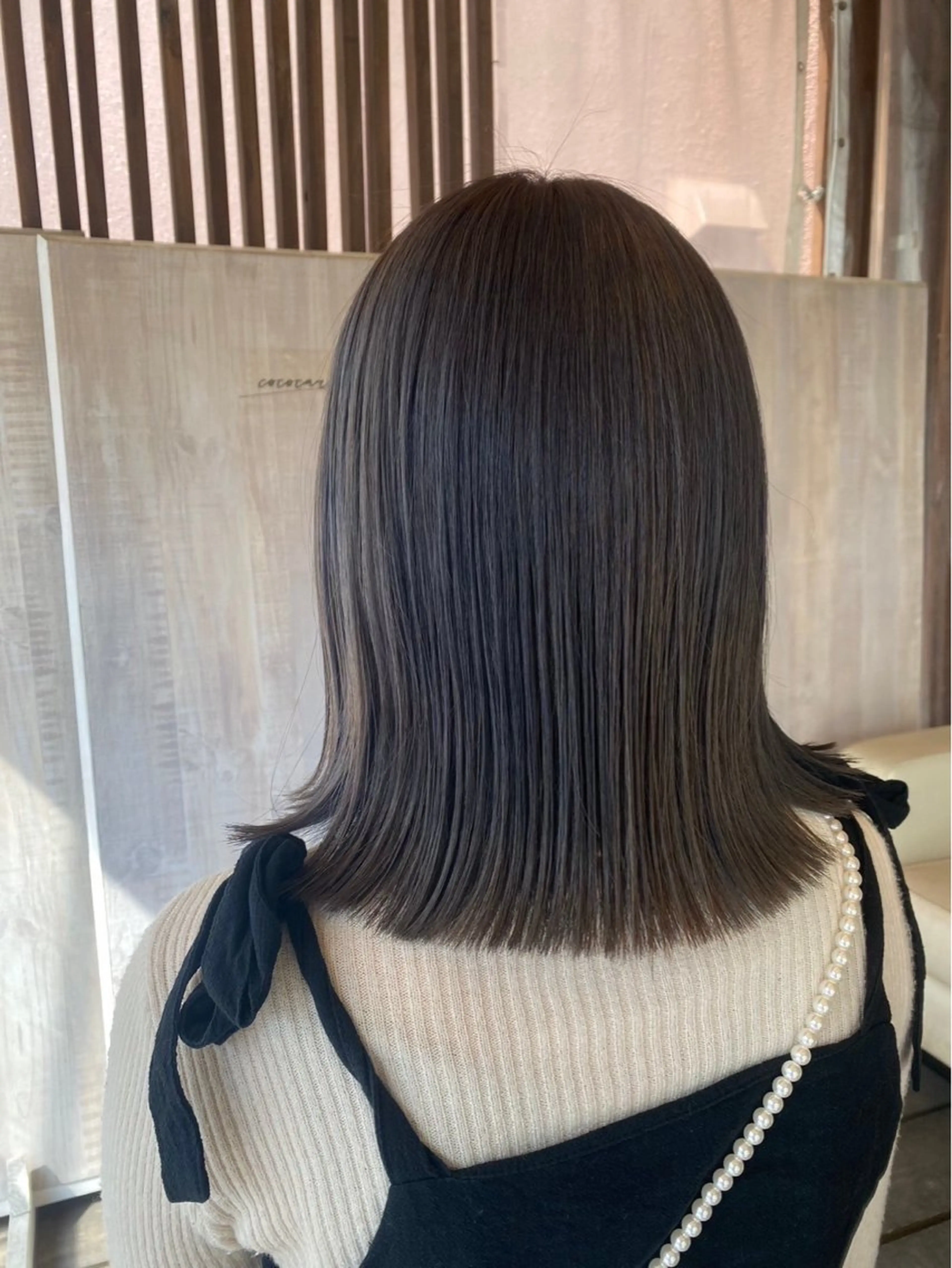 ミディアム トリートメント カット ヘアカラー トリートメント 大庭 千明のヘアスタイル