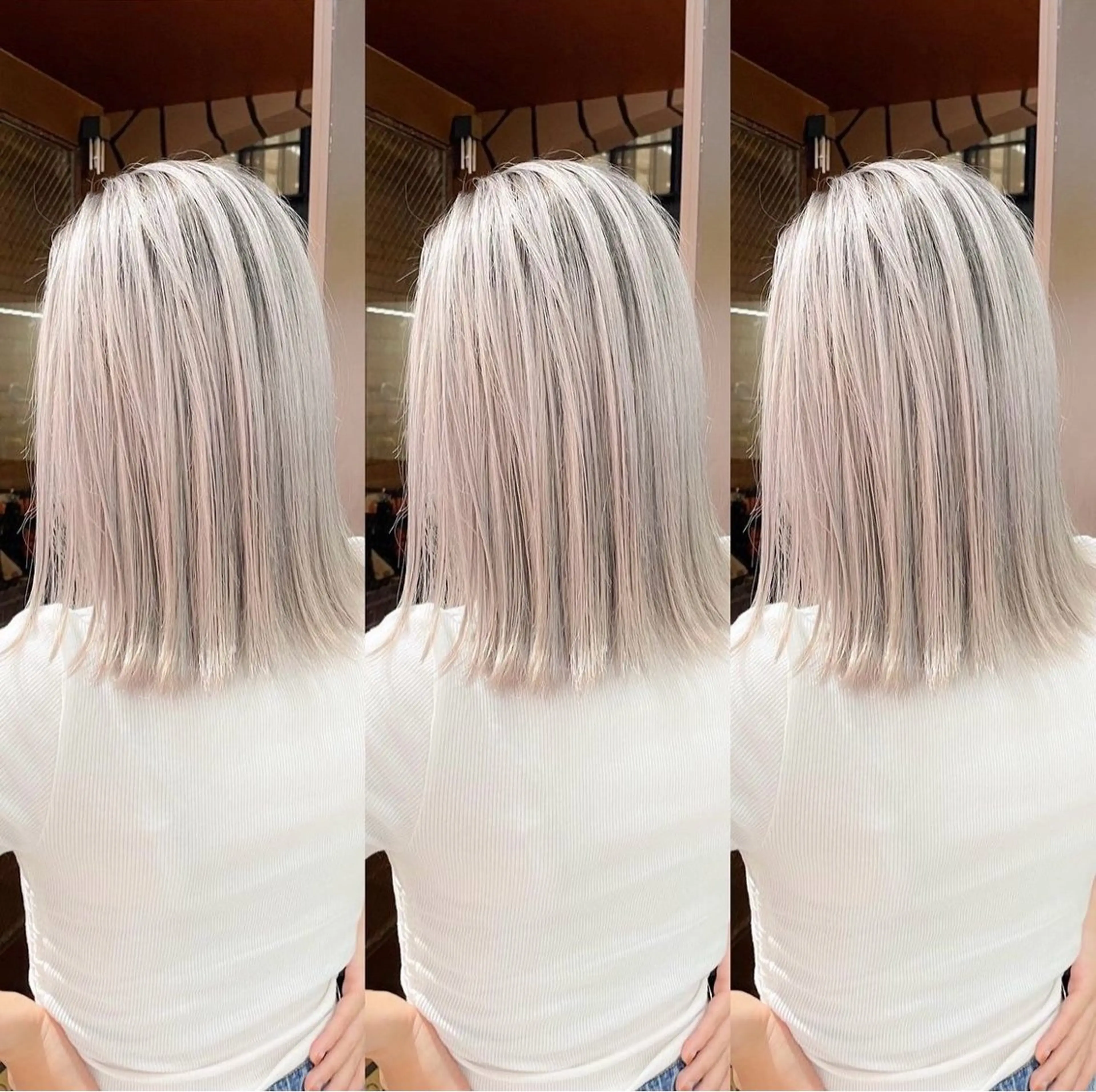 ミディアム カラー フェード・メッシュ ハイトーン/fumaのヘアスタイル