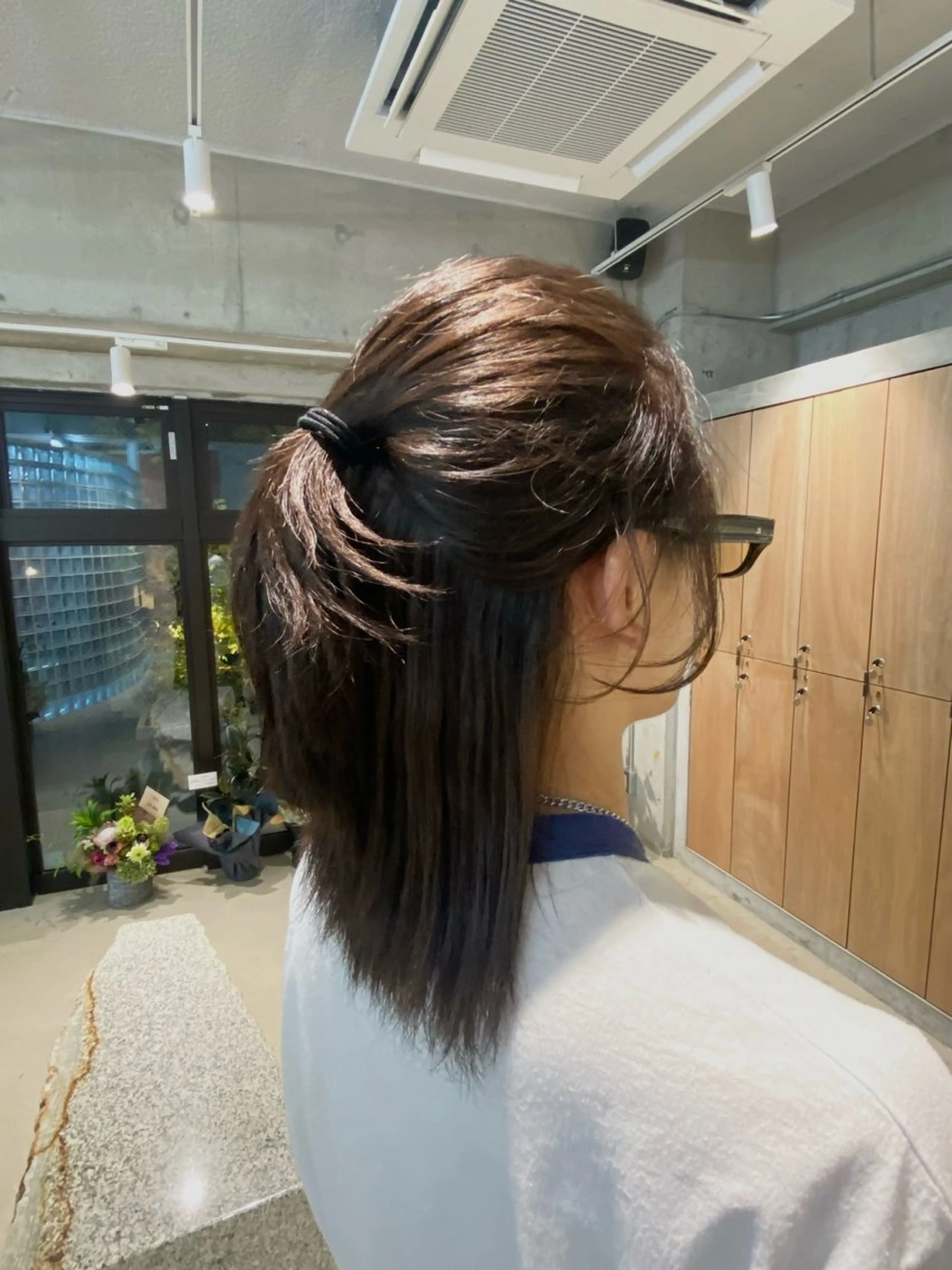 ミディアム カラー 佐々木 蓮のヘアスタイル