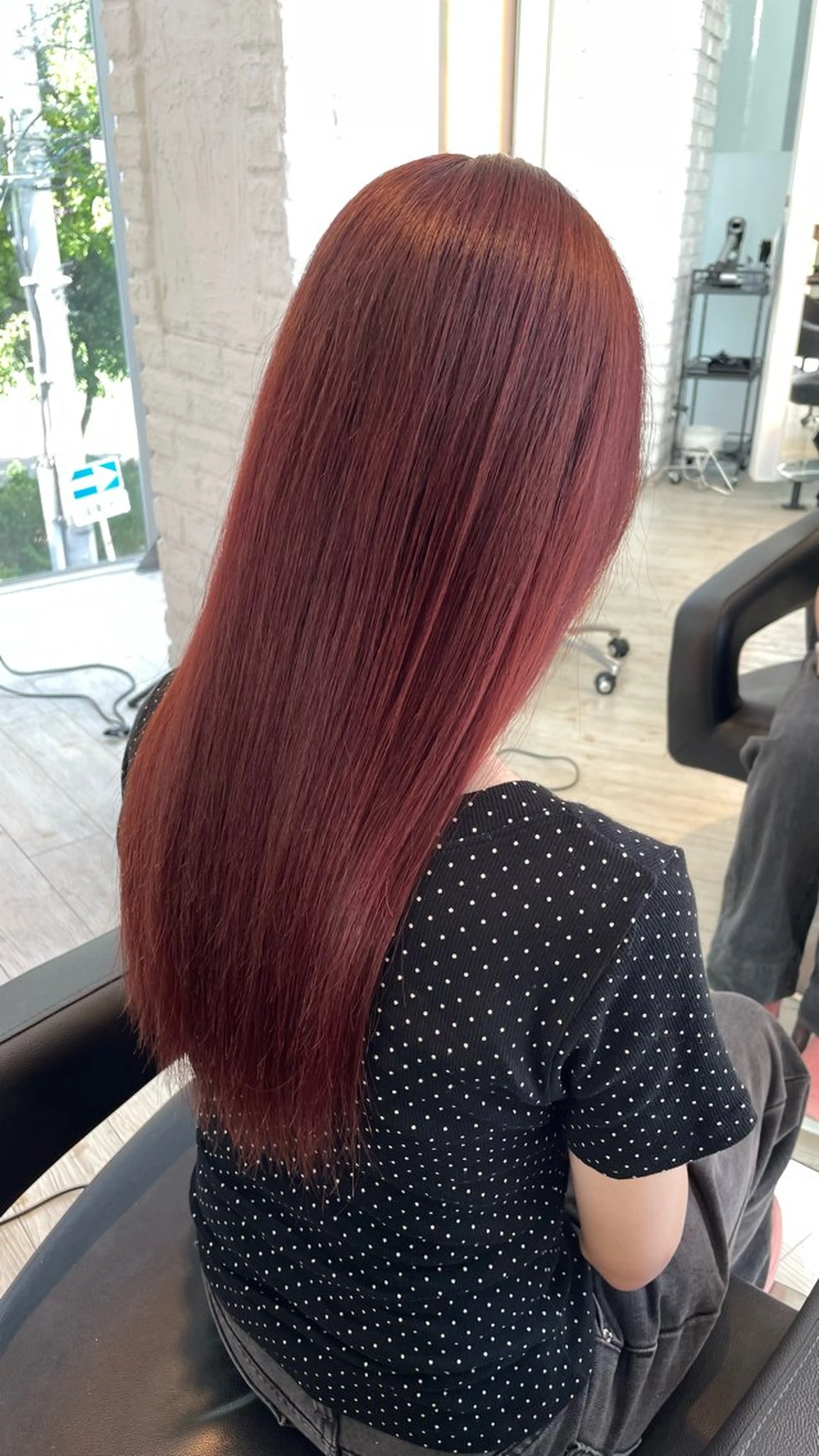 ロング カラー カット ヘアカラー トリートメント ブリーチ/髪質改善/ ハイトーン/暖色のヘアスタイル