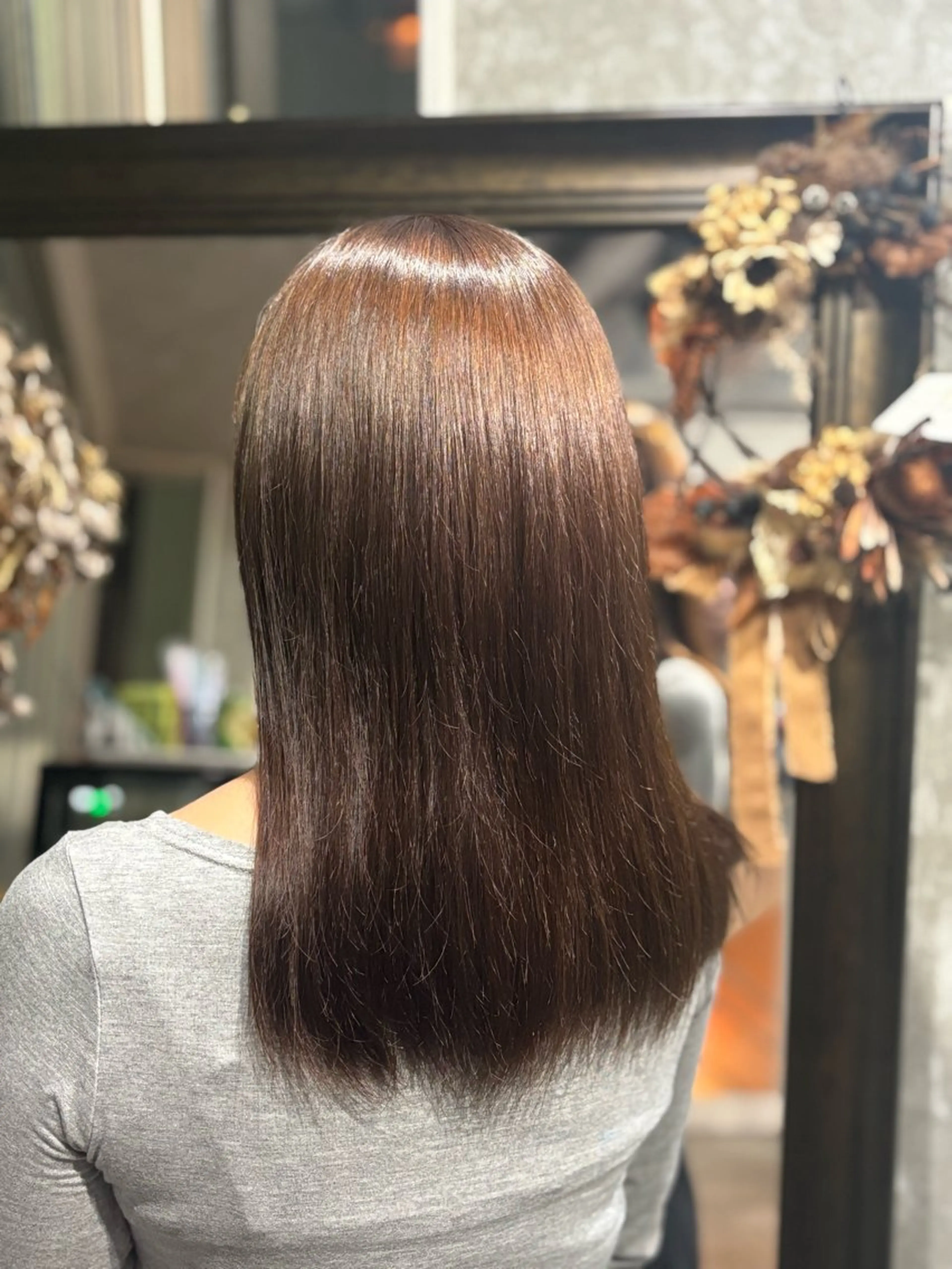 セミロング カラー ヘアカラー トリートメント GO GOOD.髪質 改善艶カラー小宮拓海のヘアスタイル