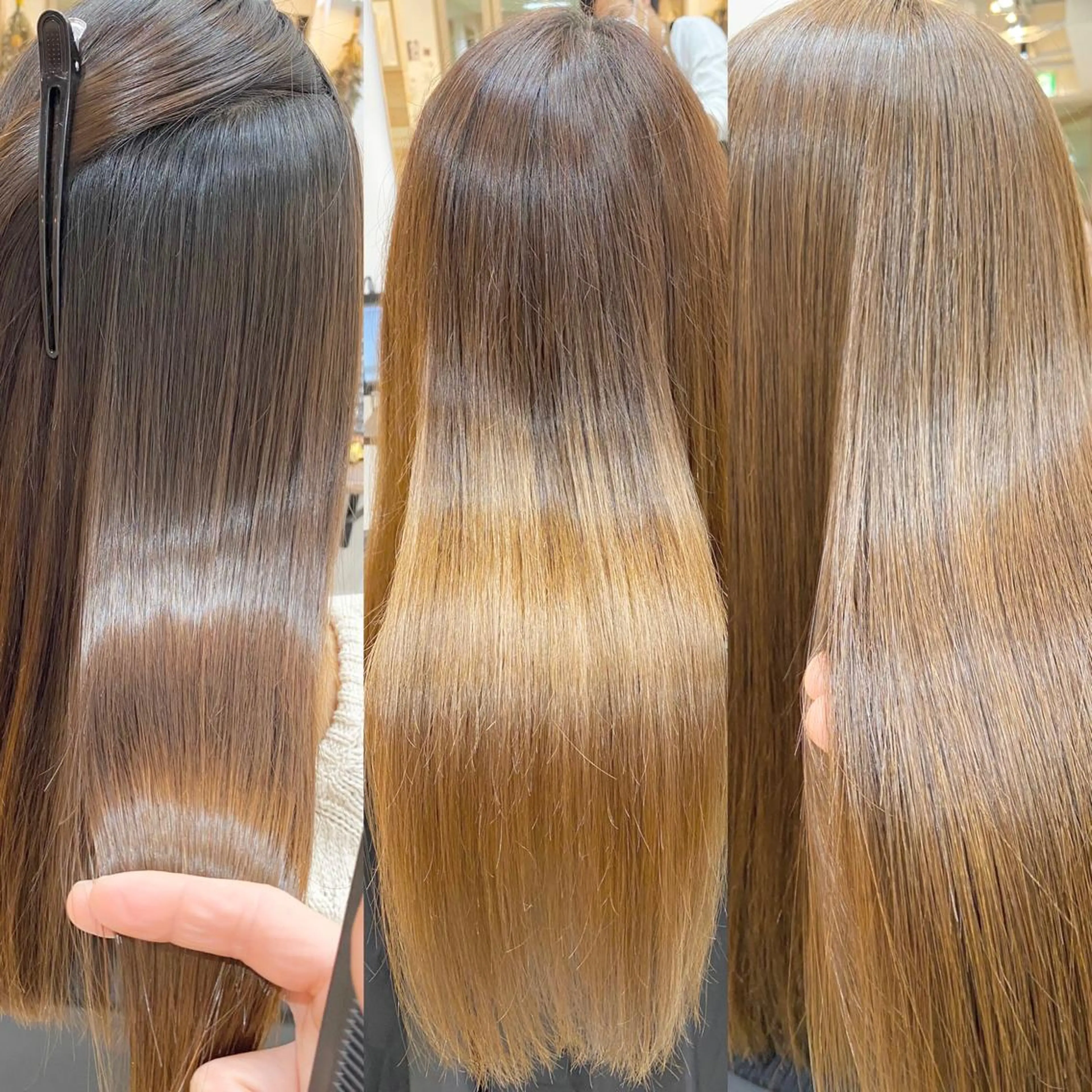 ロング パーマ 髪質改善 縮毛矯正 ストレートパーマ カット 縮毛矯正 木下大地 HAIR  Oneのヘアスタイル