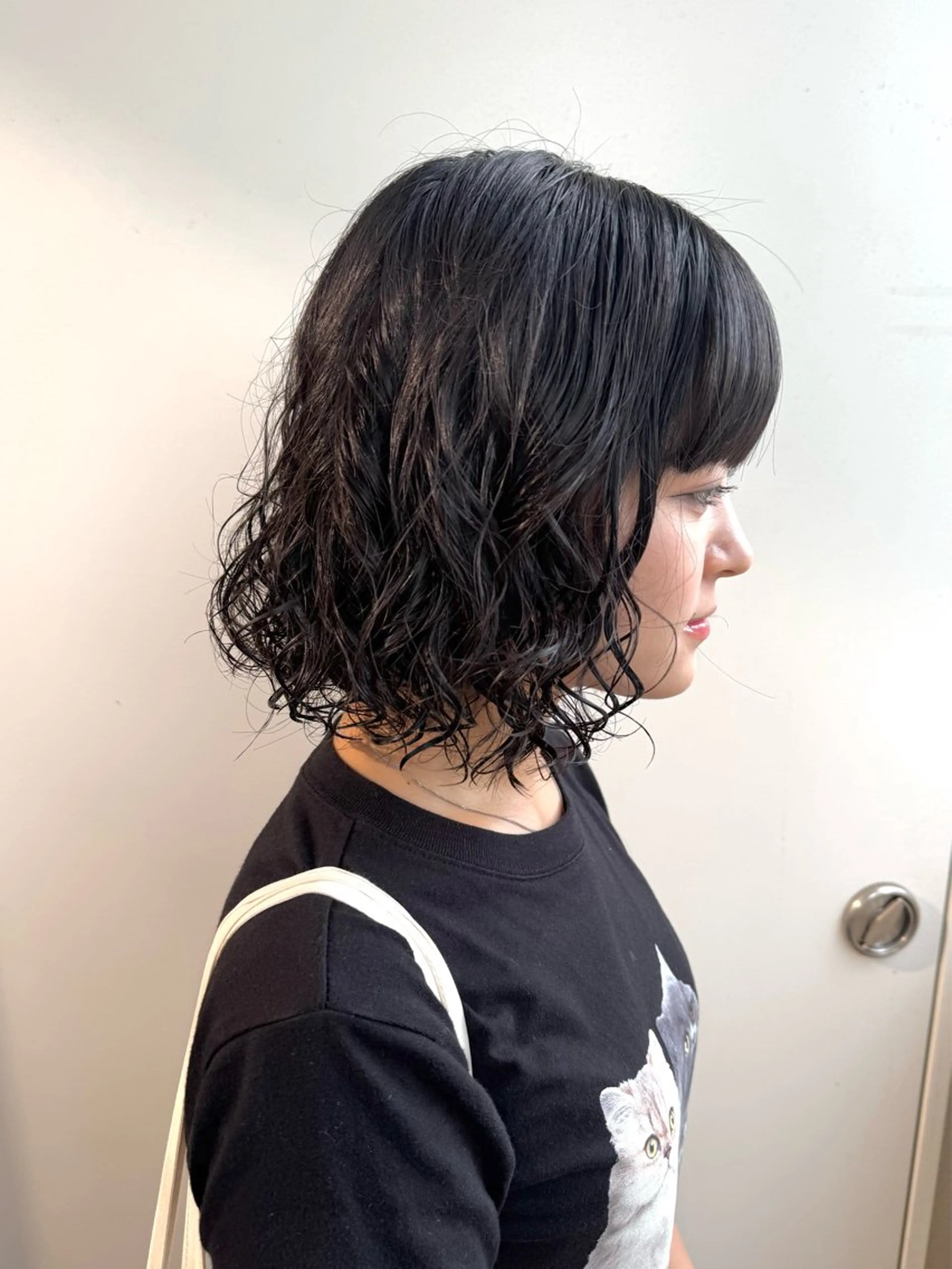 ミディアム パーマ パーマ 美髪縮毛矯正/暖色 カラー/ヘアメのヘアスタイル