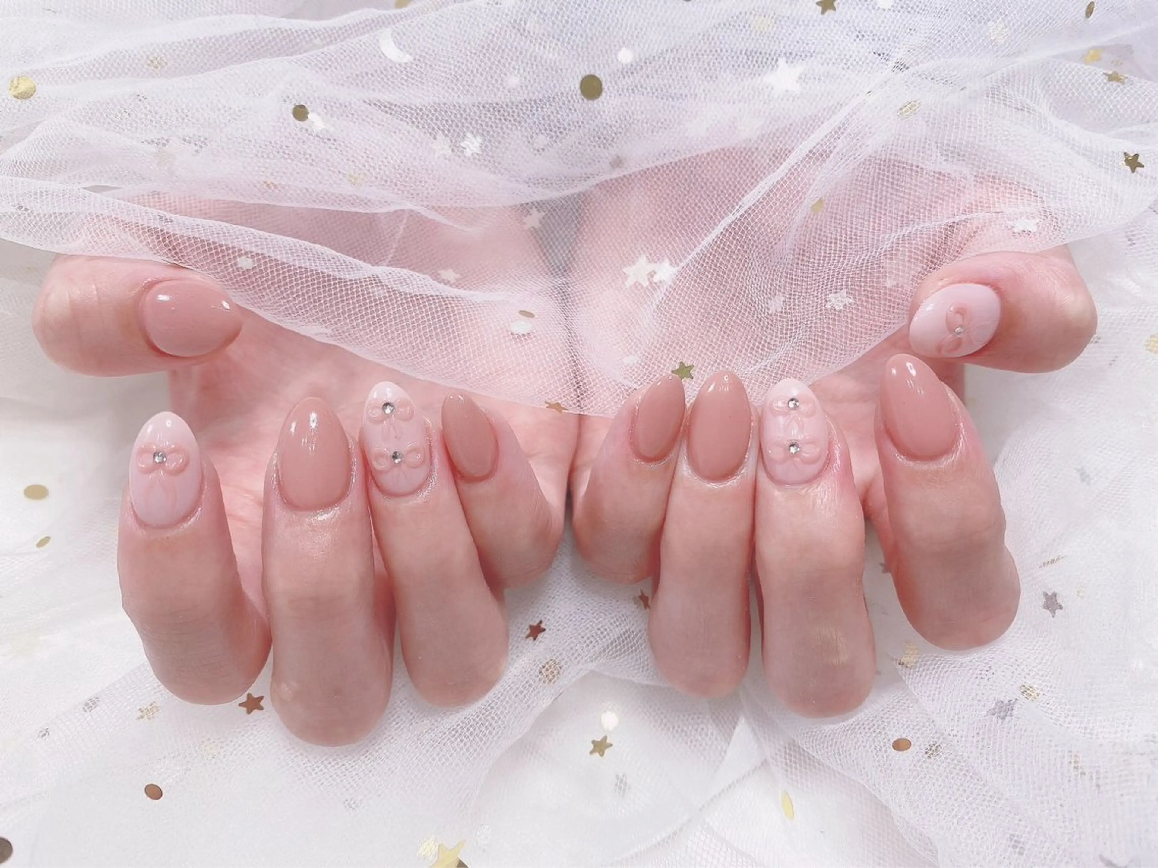 ネイル リボン ジョリ kasumi🌹💅のネイルデザイン