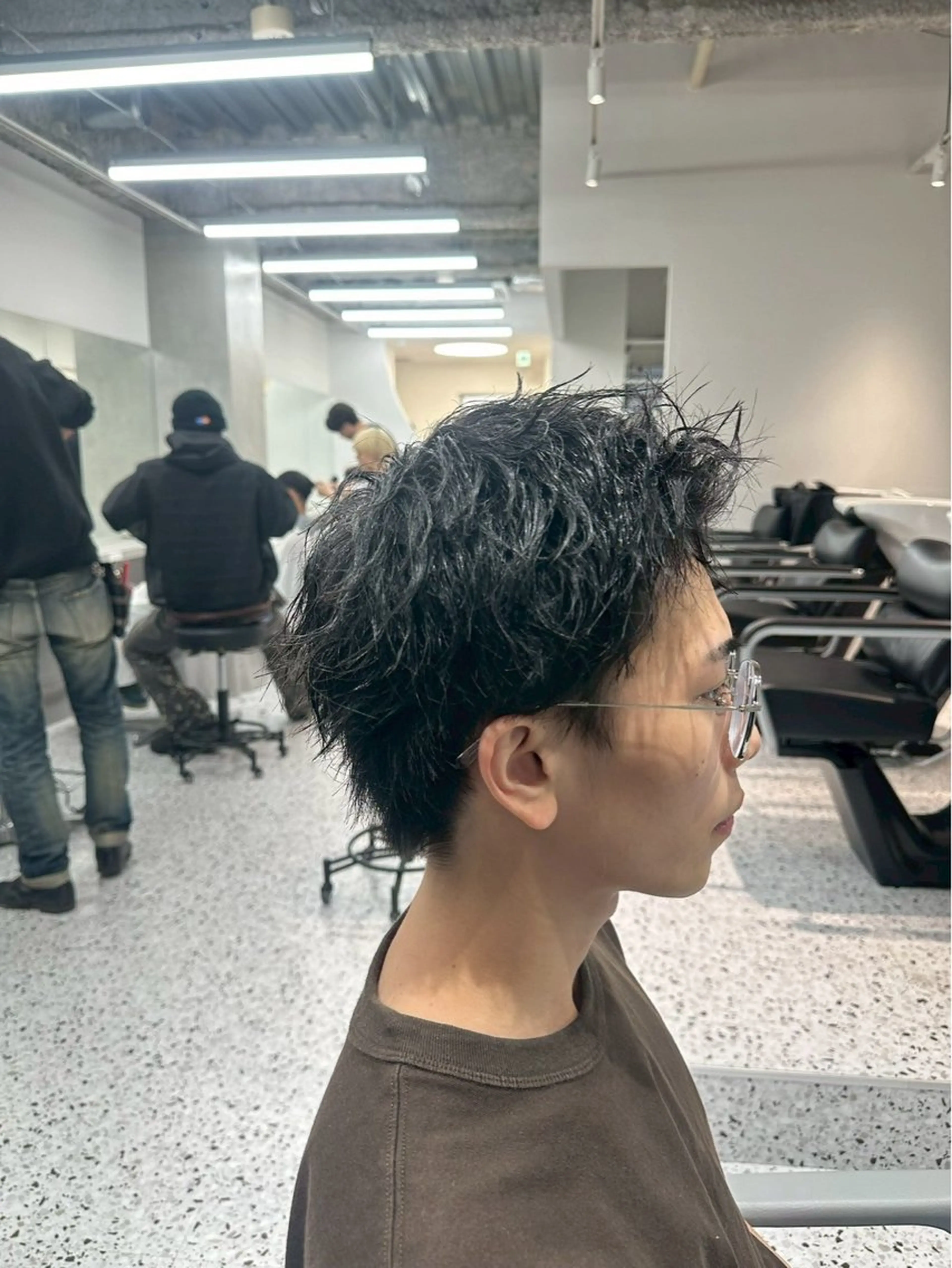 メンズ スパイキーショート メンズ専門/パーマ 特化/栄/北出瑞貴のヘアスタイル