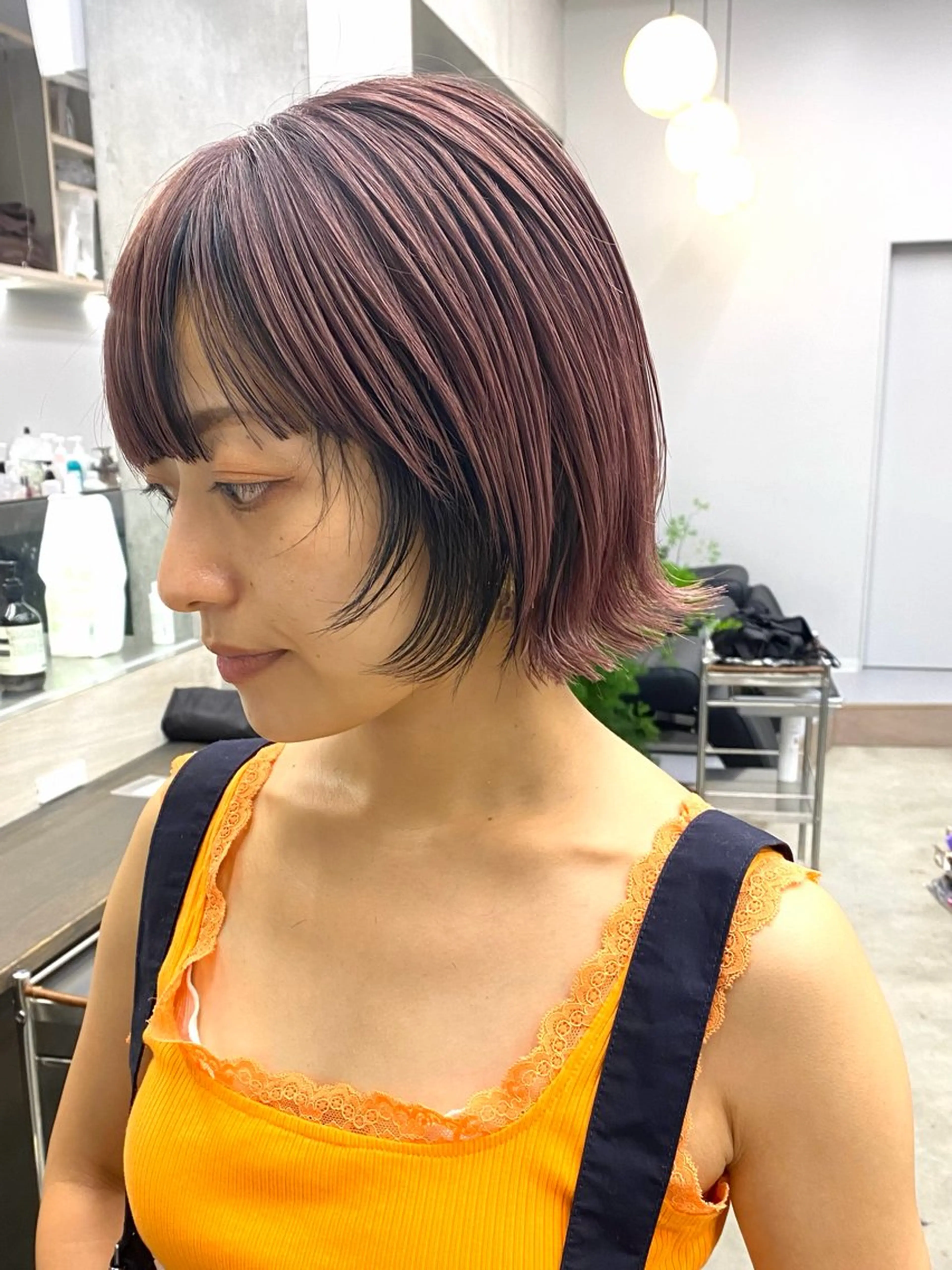 ショート カラー 【ケアブリーチ】 ヴァーディーのヘアスタイル