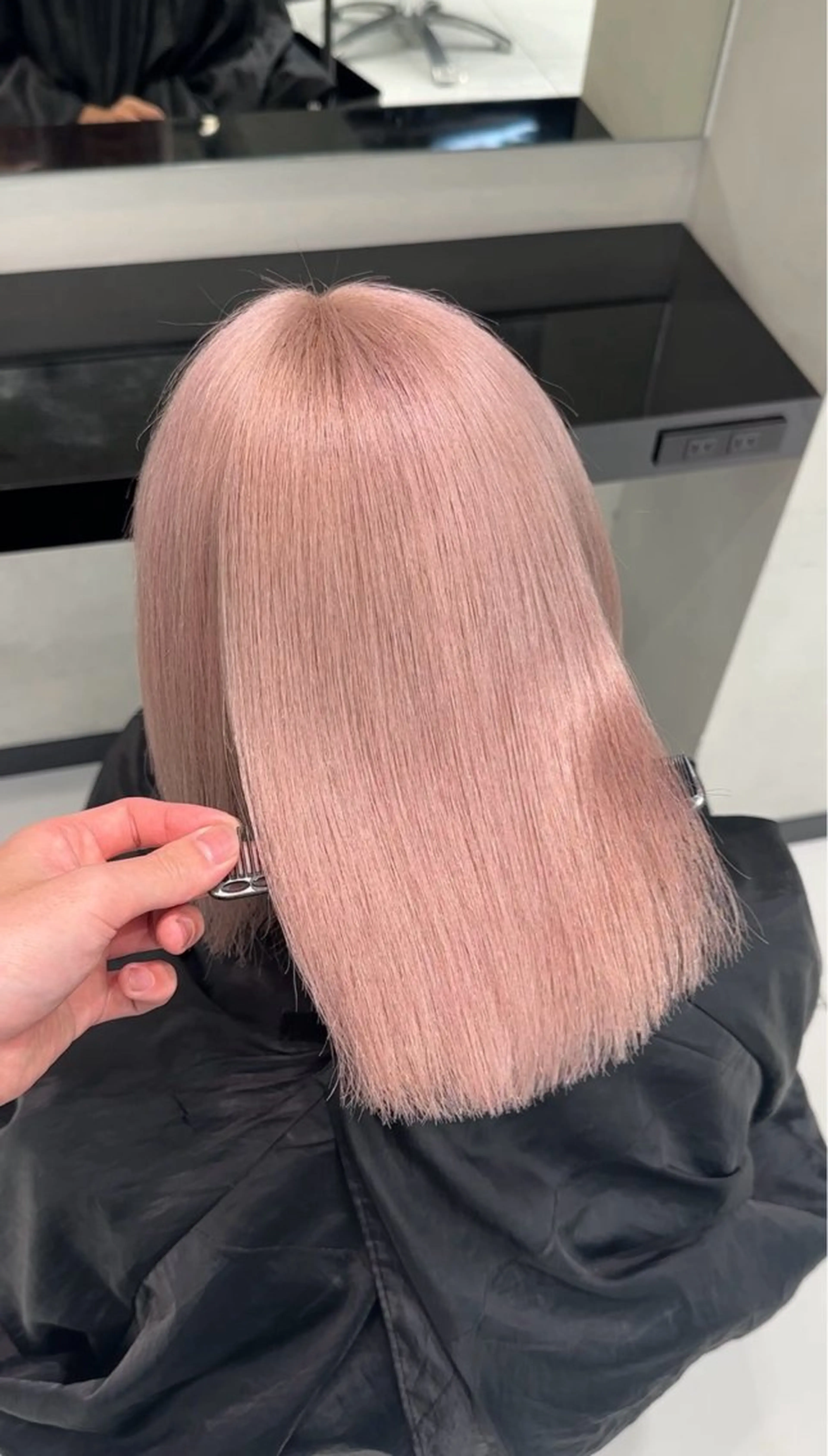 【暖色ベージュ☀️】ワンケアブリーチ🧪➕カラー🎨➕クイックトリートメント🫧の写真