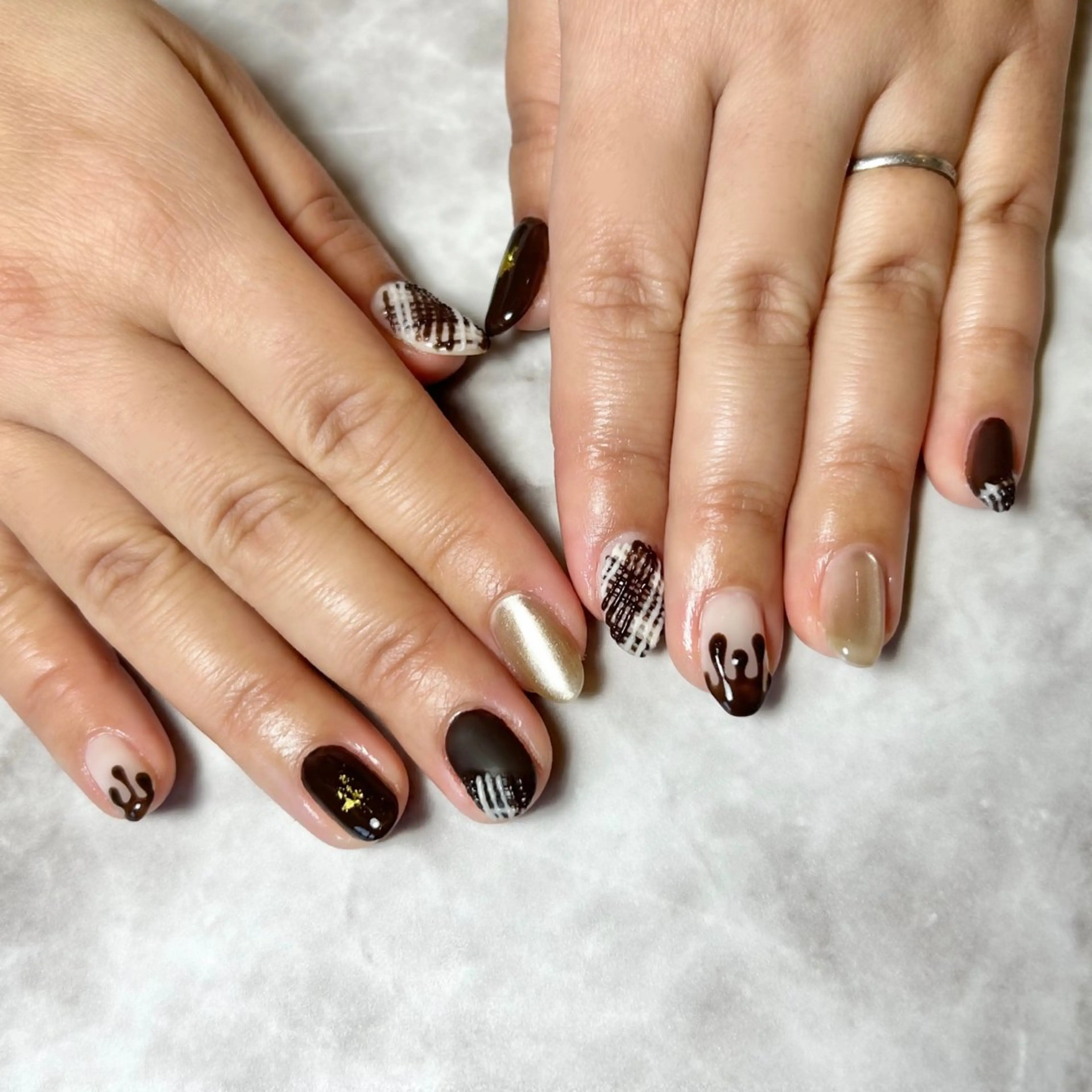 ネイル 持ち込み バレンタイン nail salon amyのネイルデザイン