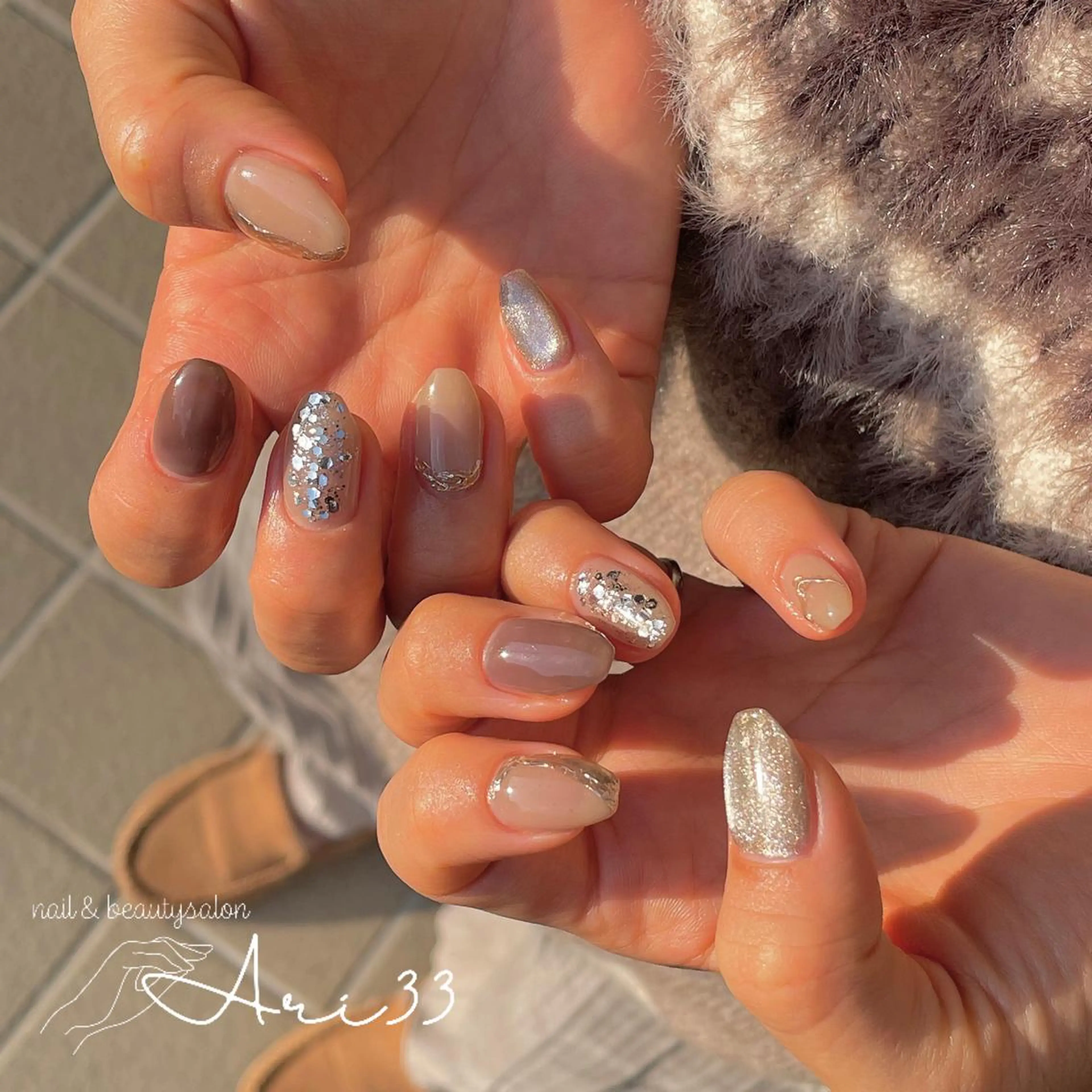 ネイル 持ち込み ハンドネイル プライベートサロン Ari33nailのネイルデザイン