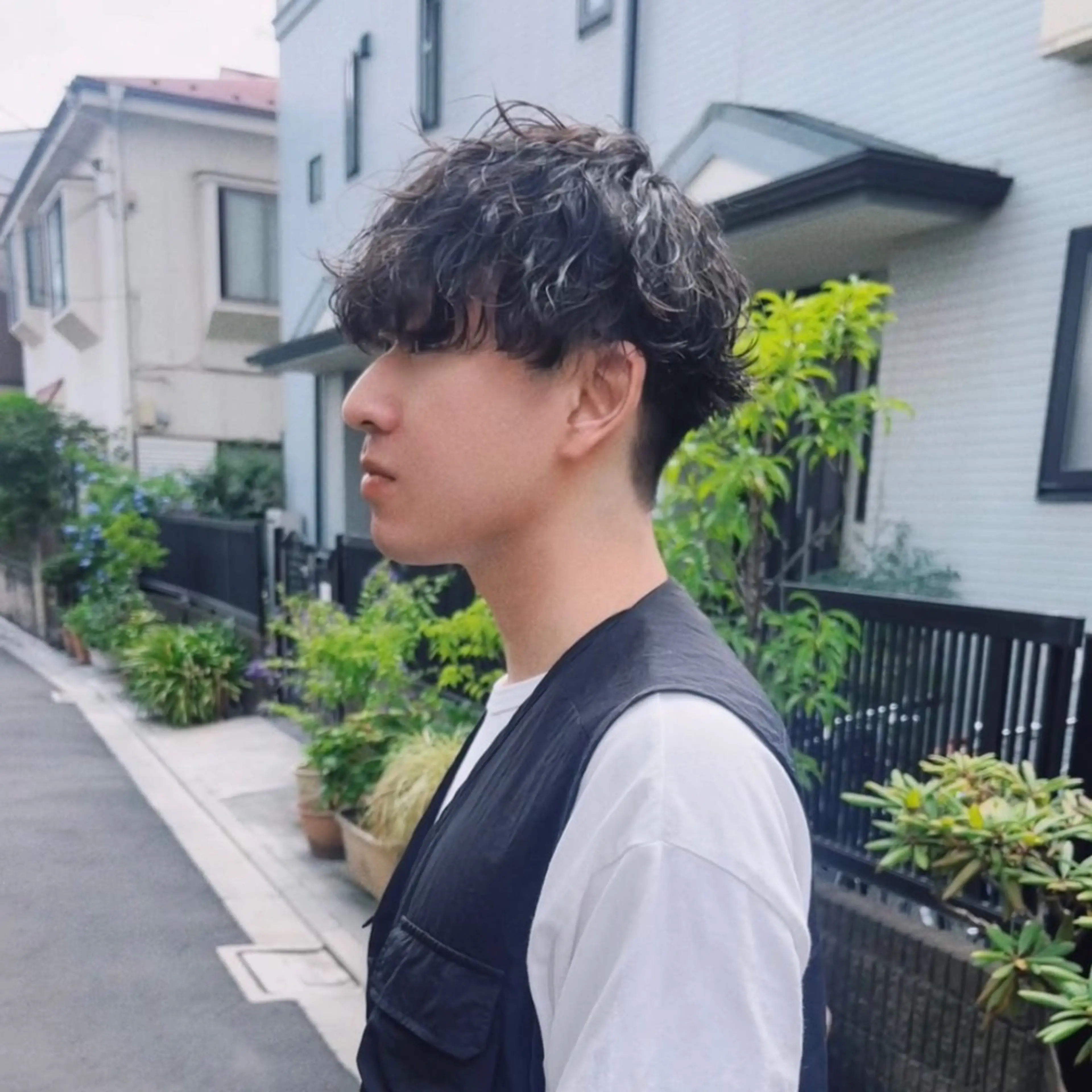 ショート パーマ メンズ AYVY【アイヴィ】 北千住🦋AYAKAのヘアスタイル