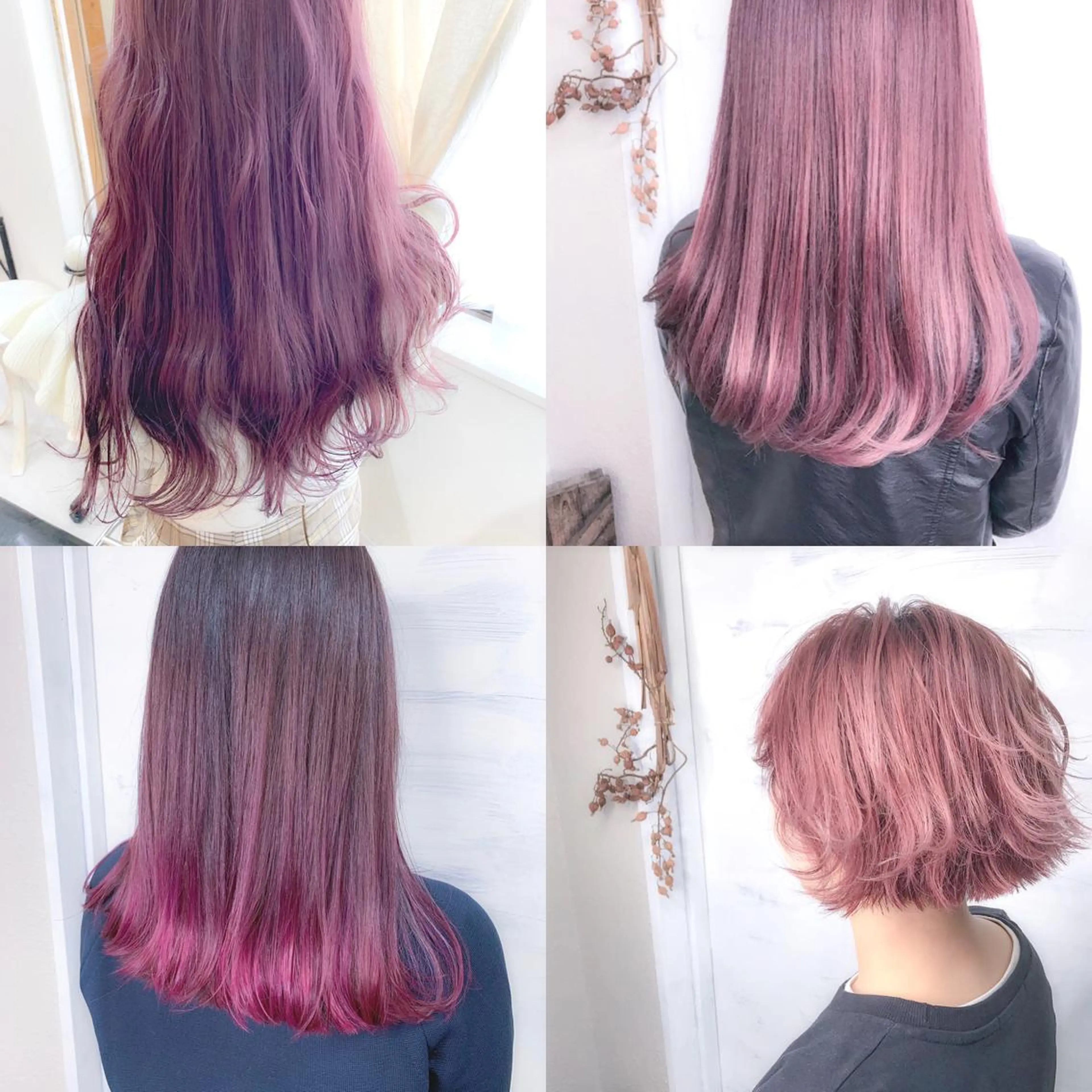 ミディアム カラー ブリーチ ヘアカラー エクステ BOX mico.のヘアスタイル