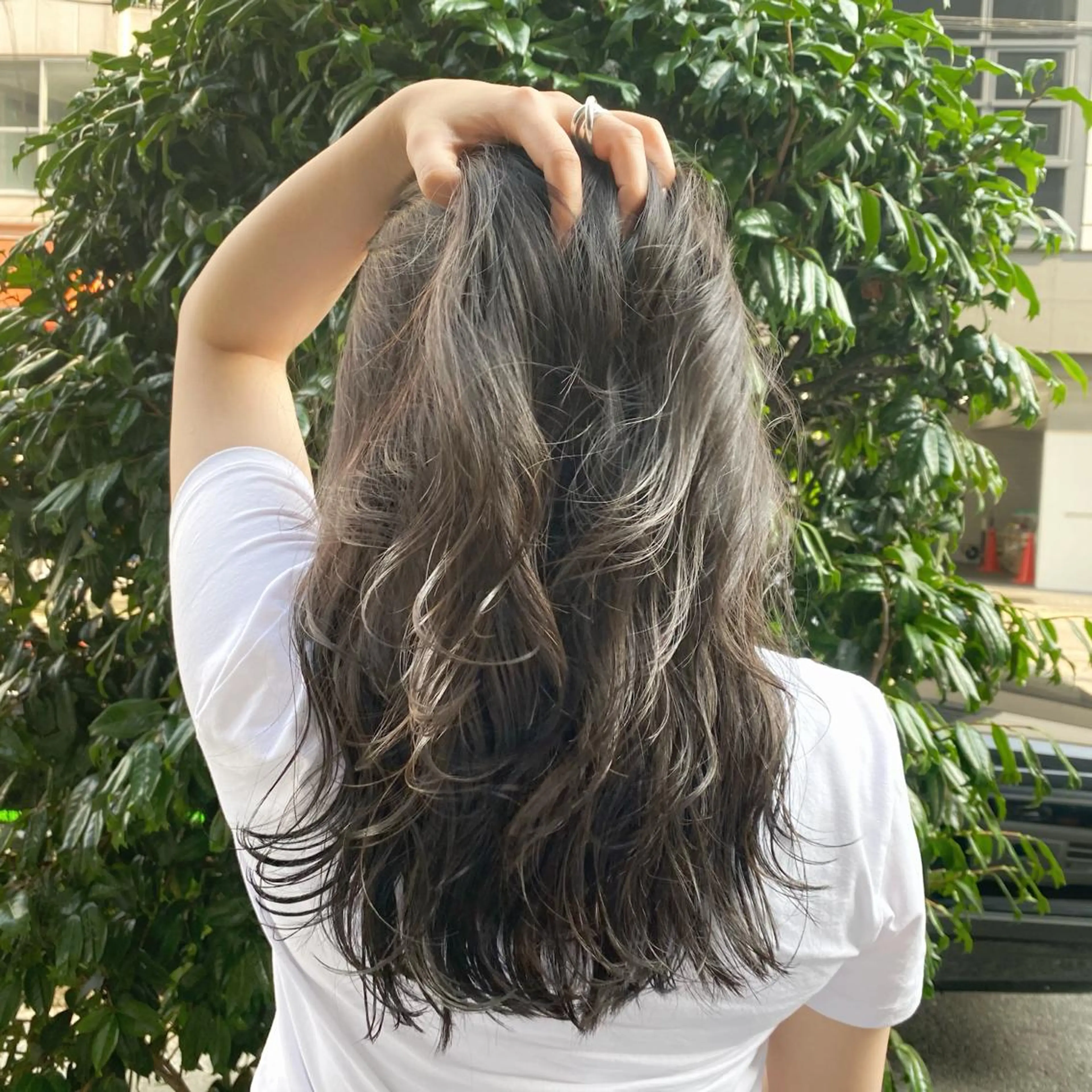 セミロング カラー 透明感カラー/京橋/ reikoのヘアスタイル