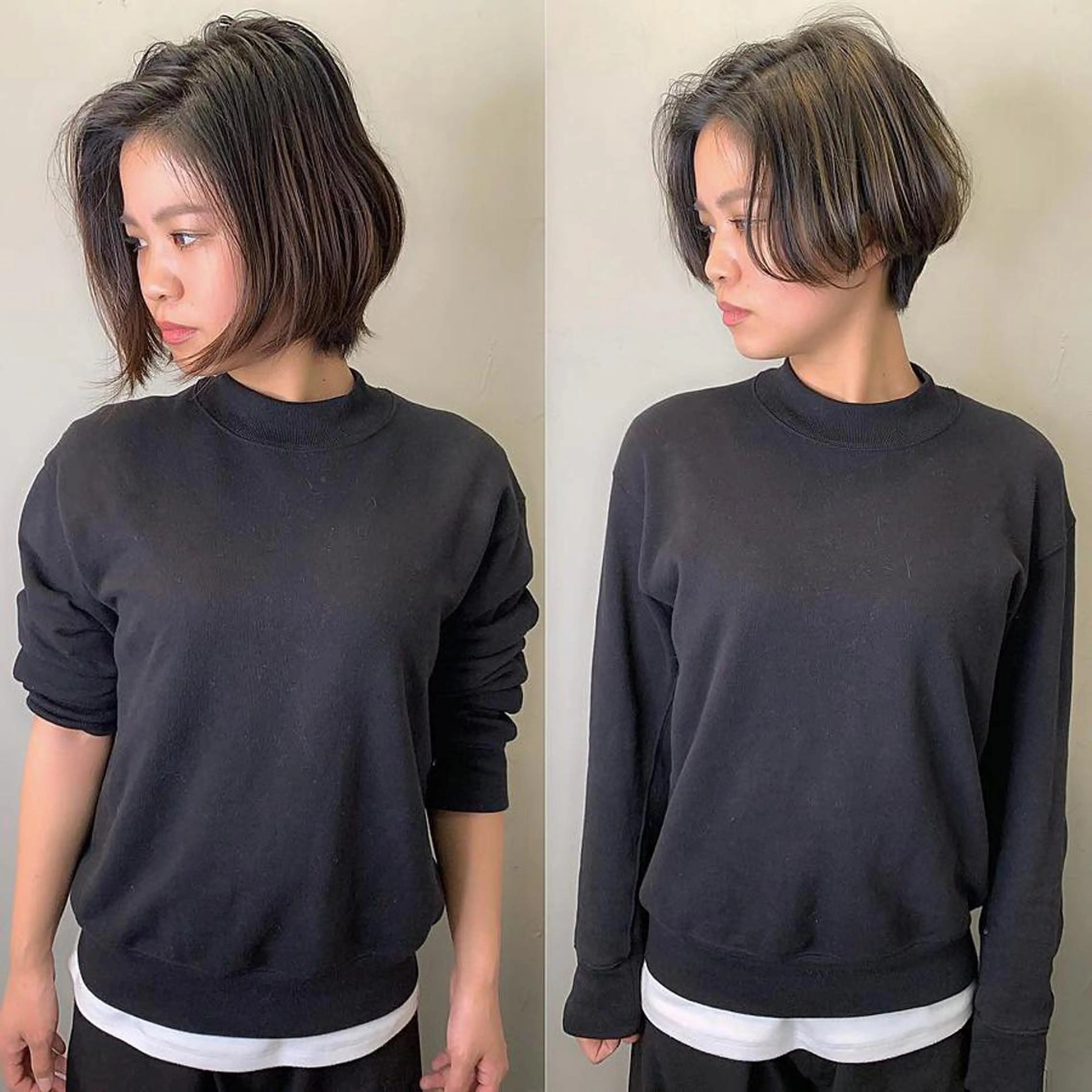 ショート カラー カット ヘアカラー YUSUKE レイヤーカットカラーのヘアスタイル