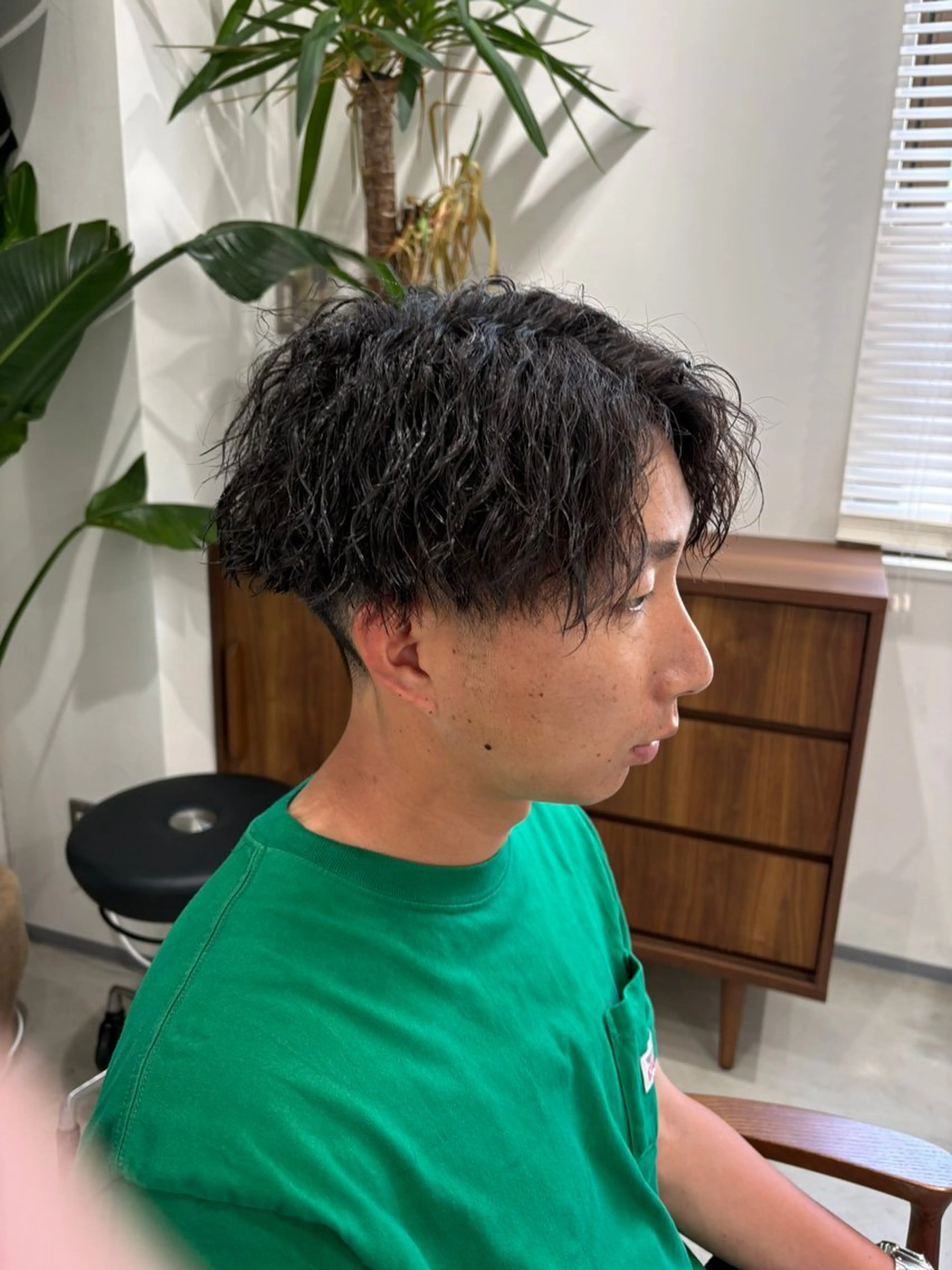 ショート パーマ メンズ メンズパーマ ボブ/レイヤー /河内温太のヘアスタイル