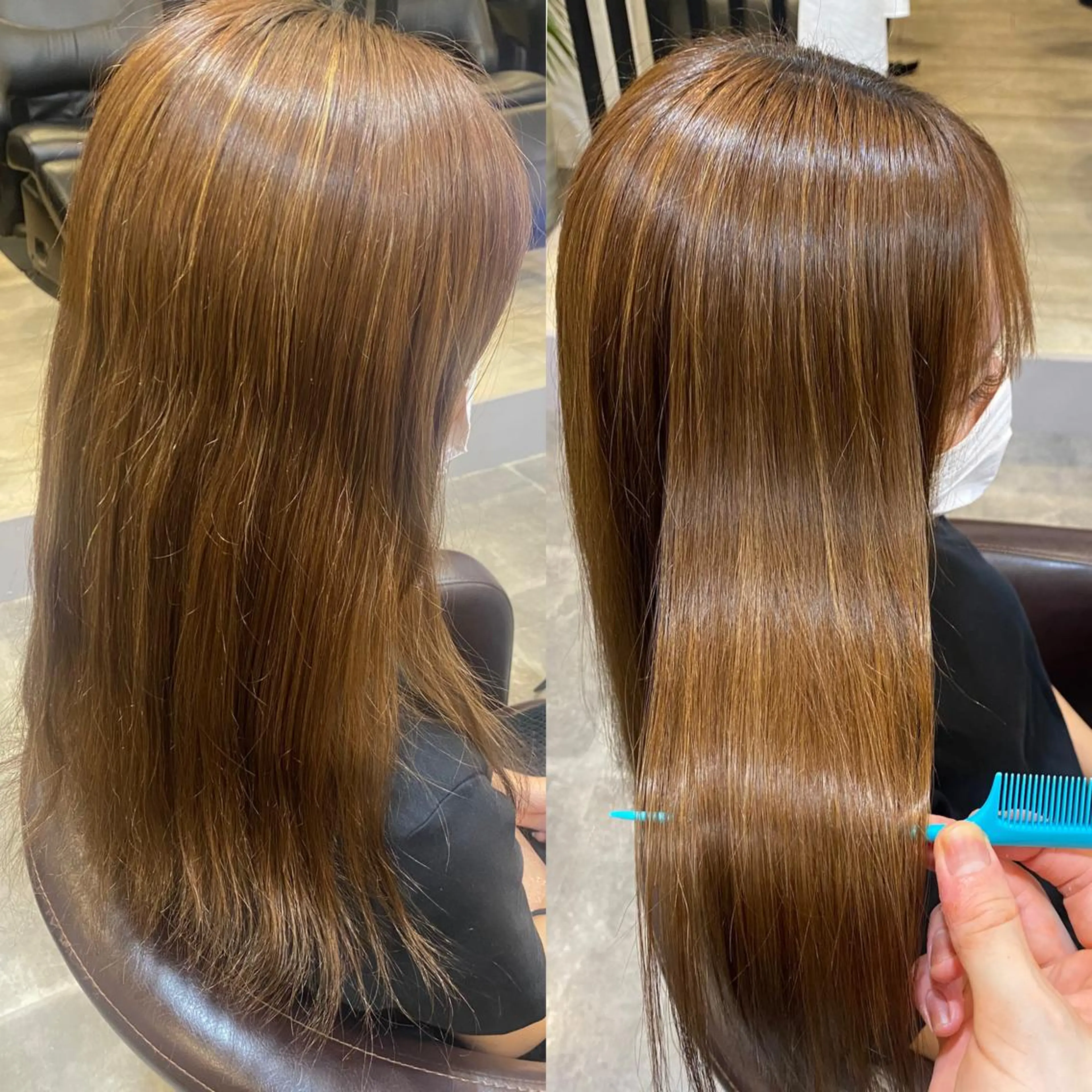 ロング 縮毛矯正 マスイ カイセイのヘアスタイル