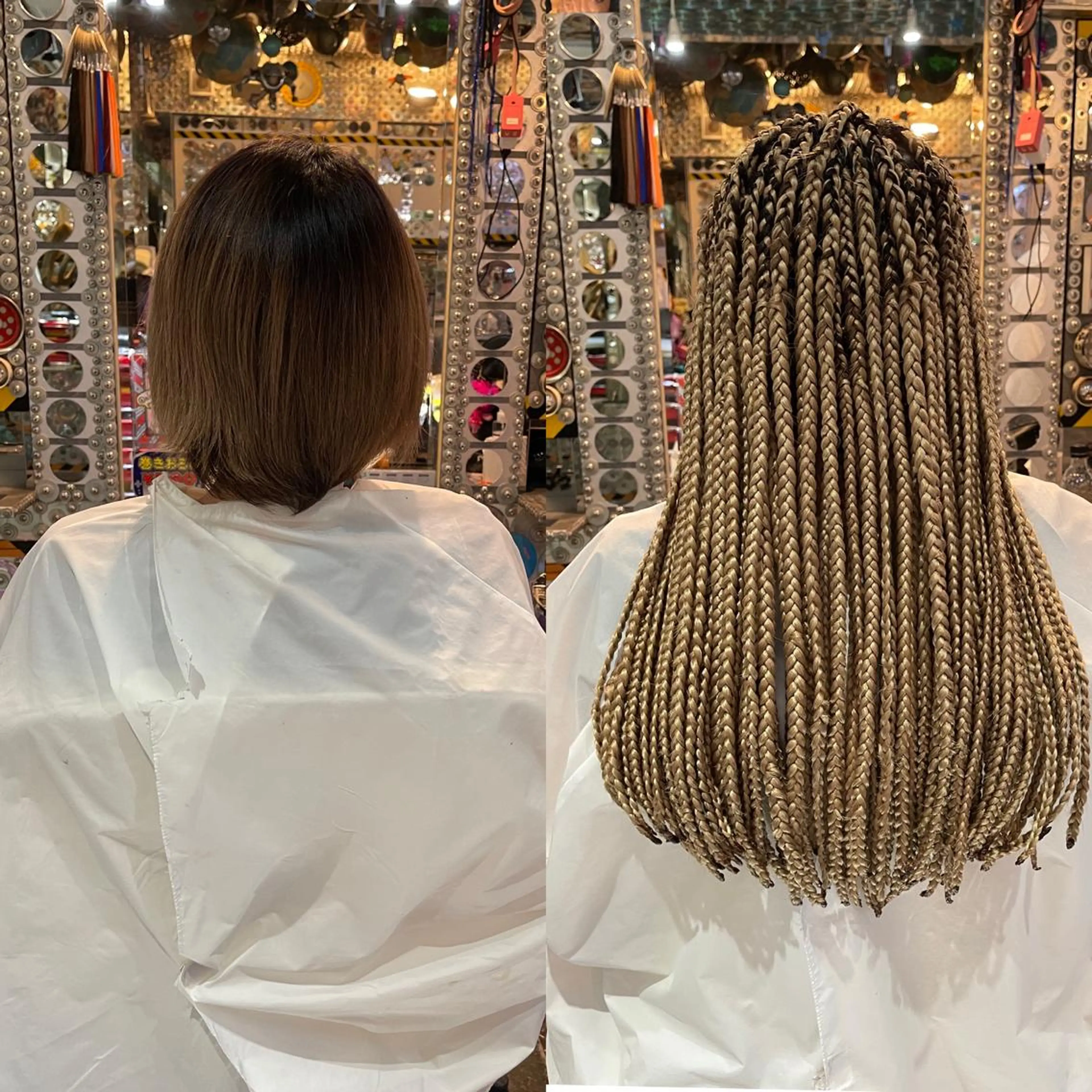 ショート カラー パーマ ヘアアレンジ メンズ 🌈派手髪エクステ ブレイズ🌈ひろとのヘアスタイル