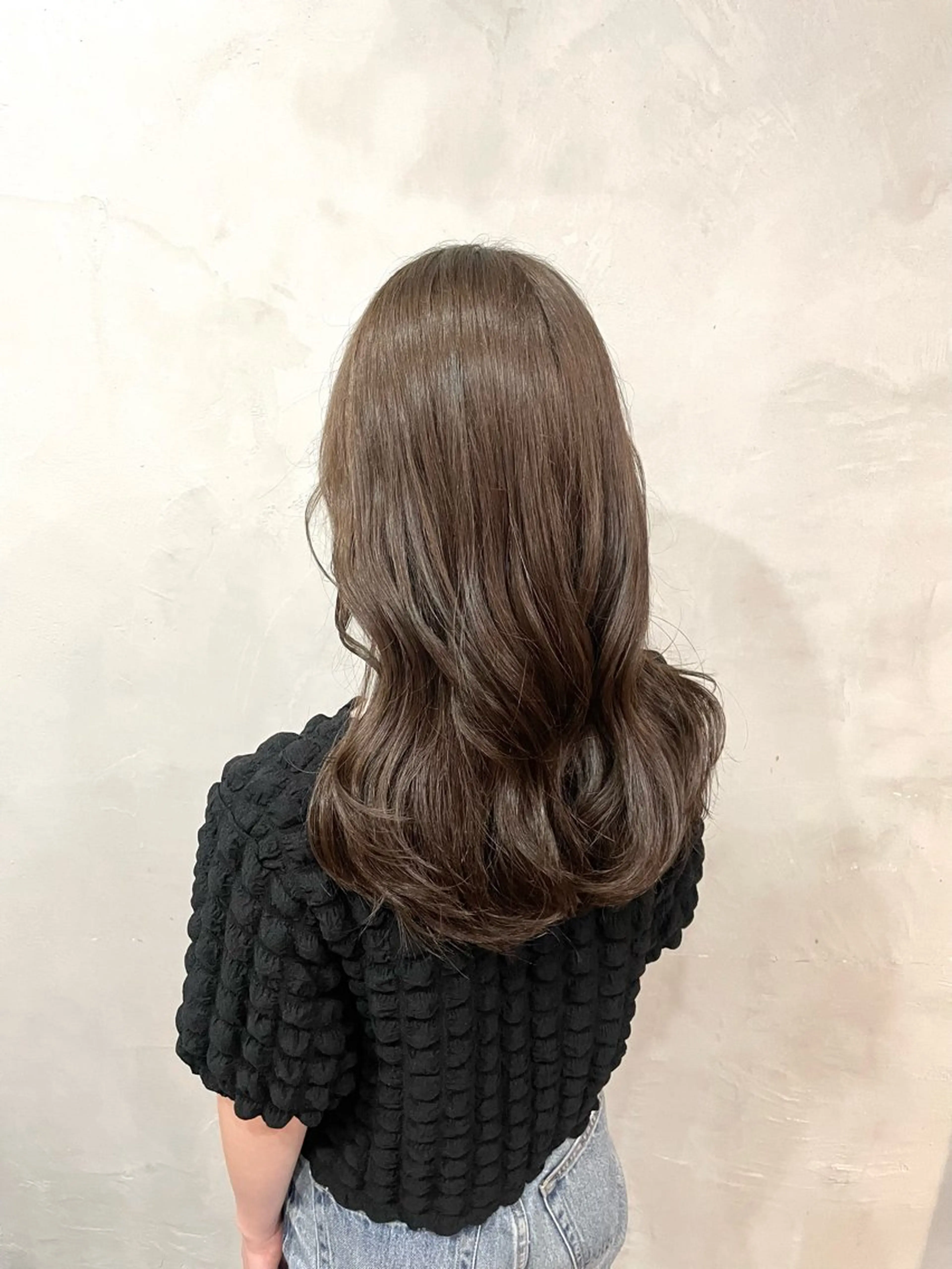 セミロング カラー ブラウンカラー ショコラブラウン カット ヘアカラー トリートメント La  fith hair lien西宮北口所属・赤み消しカラー/透 明感カラー/有吉優香のヘアスタイル