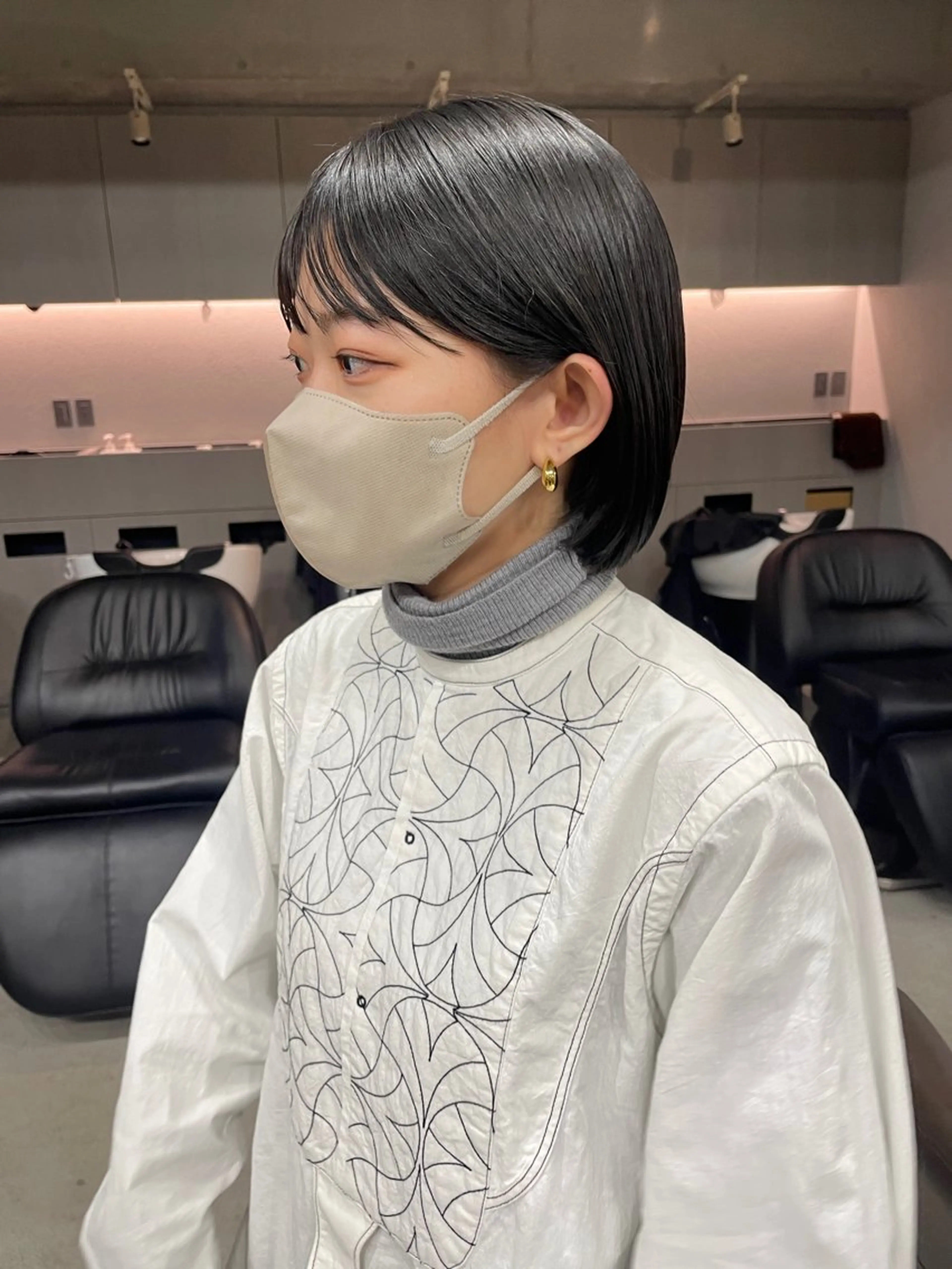 ミディアム カラー カット ヘアカラー トリートメント 表参道🌿赤み消し カラー/チナツのヘアスタイル