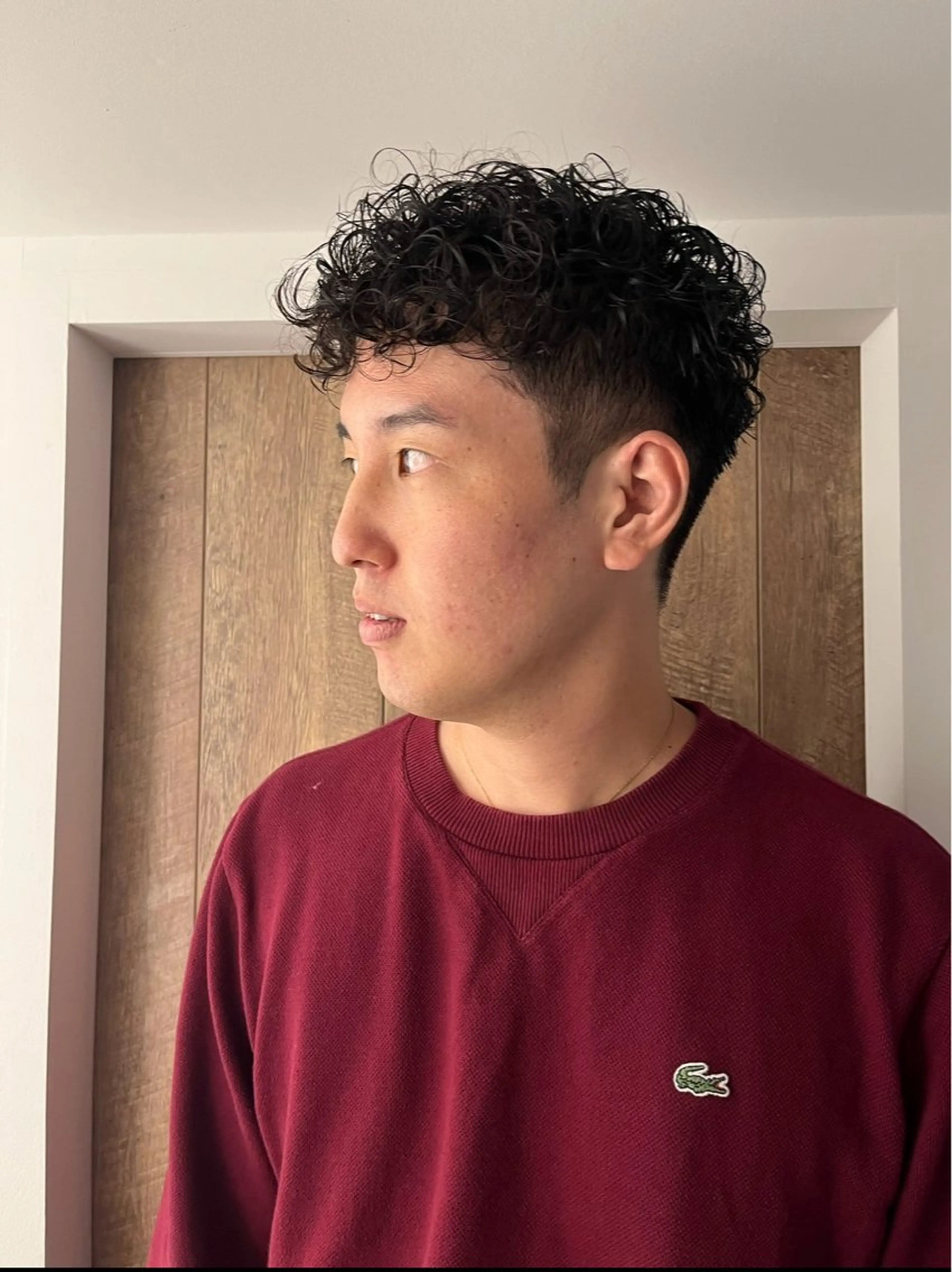 ショート パーマ メンズ フェードカット 刈り上げ ショートヘア 中目黒メンズ刈り上げ Harunaのヘアスタイル