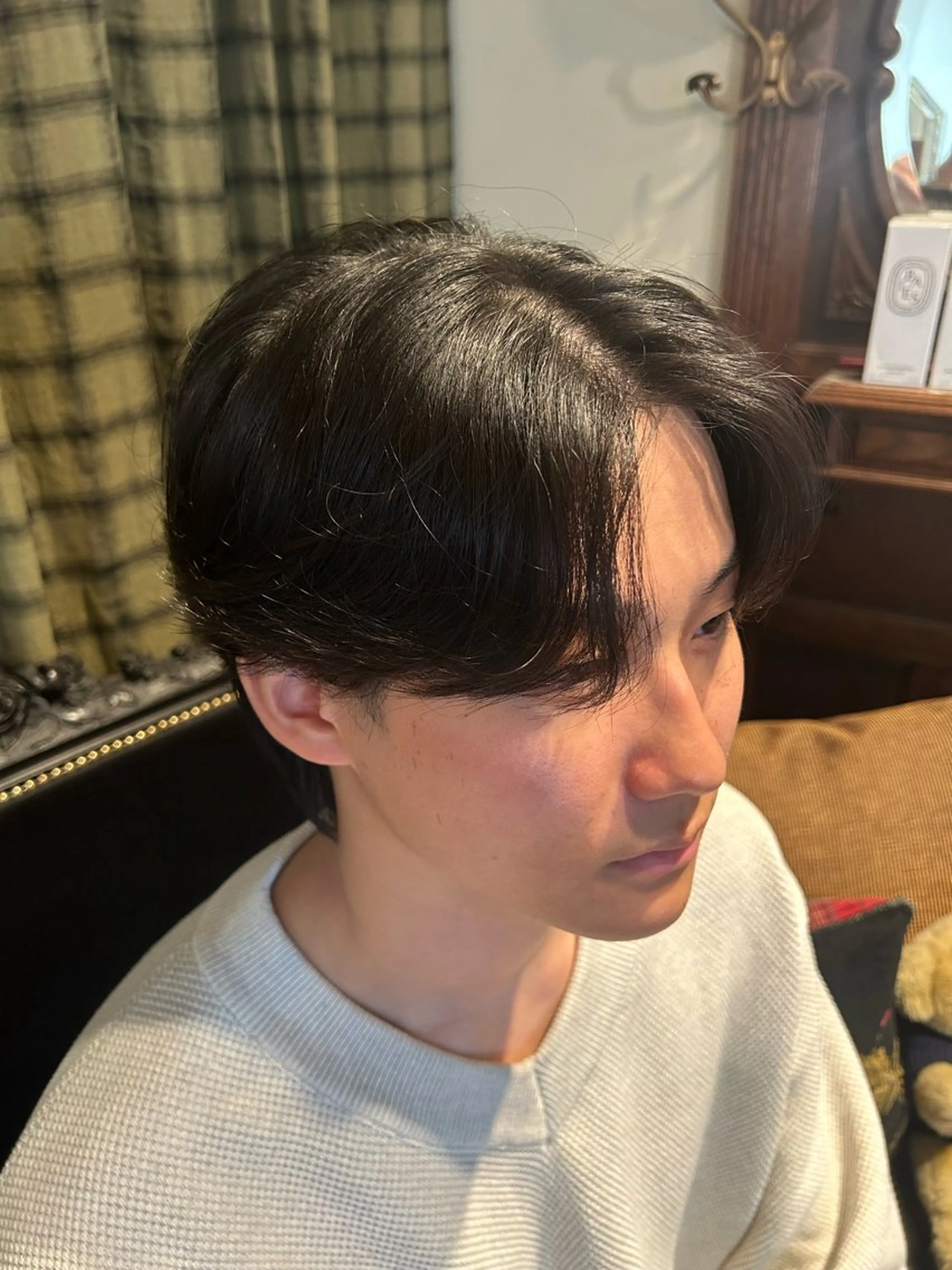 パーマ メンズ メンズ韓国風 メンズパーマ ニュアンスパーマ カット パーマ メンズパーマ眉毛 特化アユム🔥のヘアスタイル