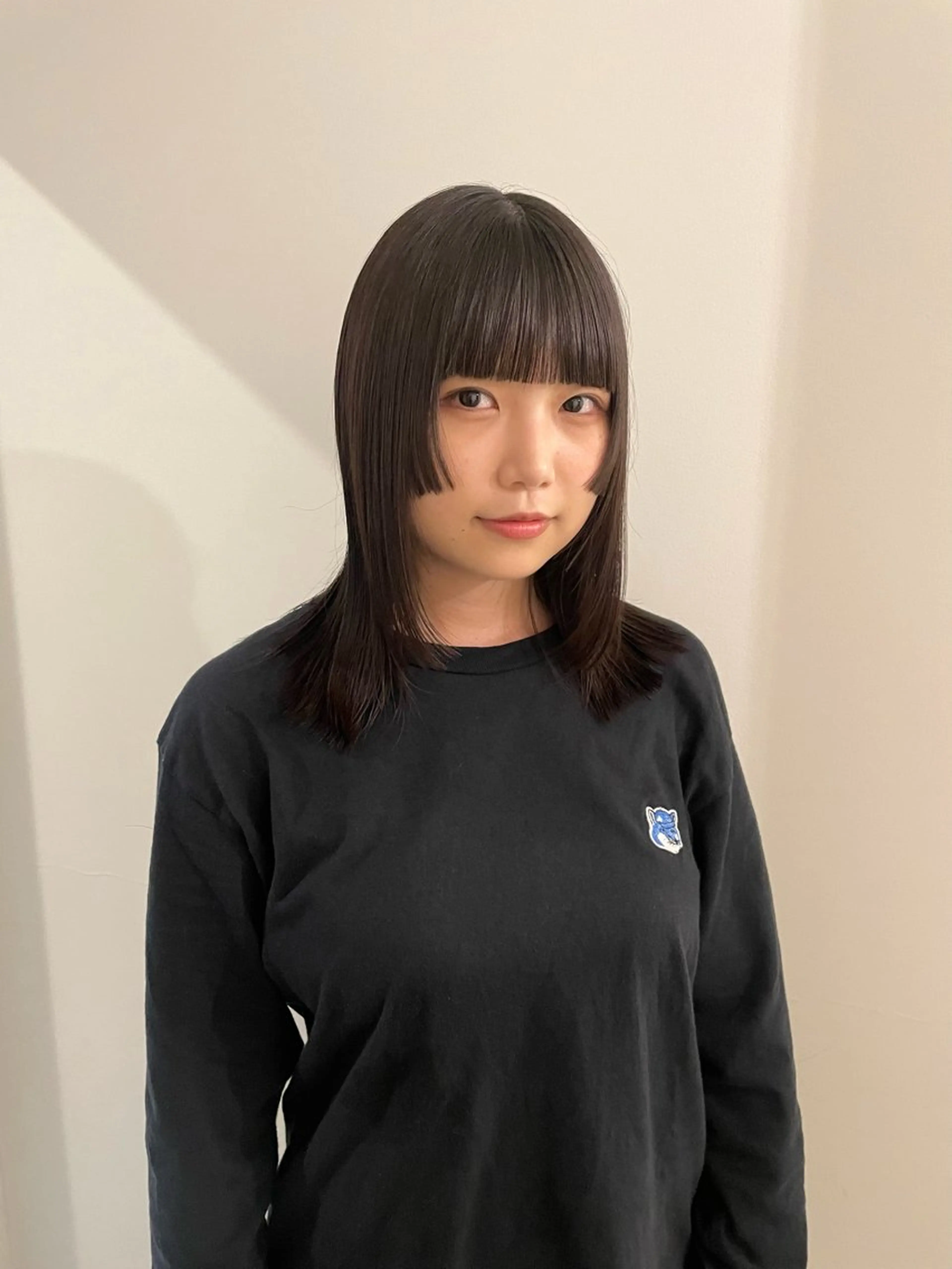 セミロング カラー デザインカット カット ヘアカラー トリートメント 渋谷 留菜のヘアスタイル