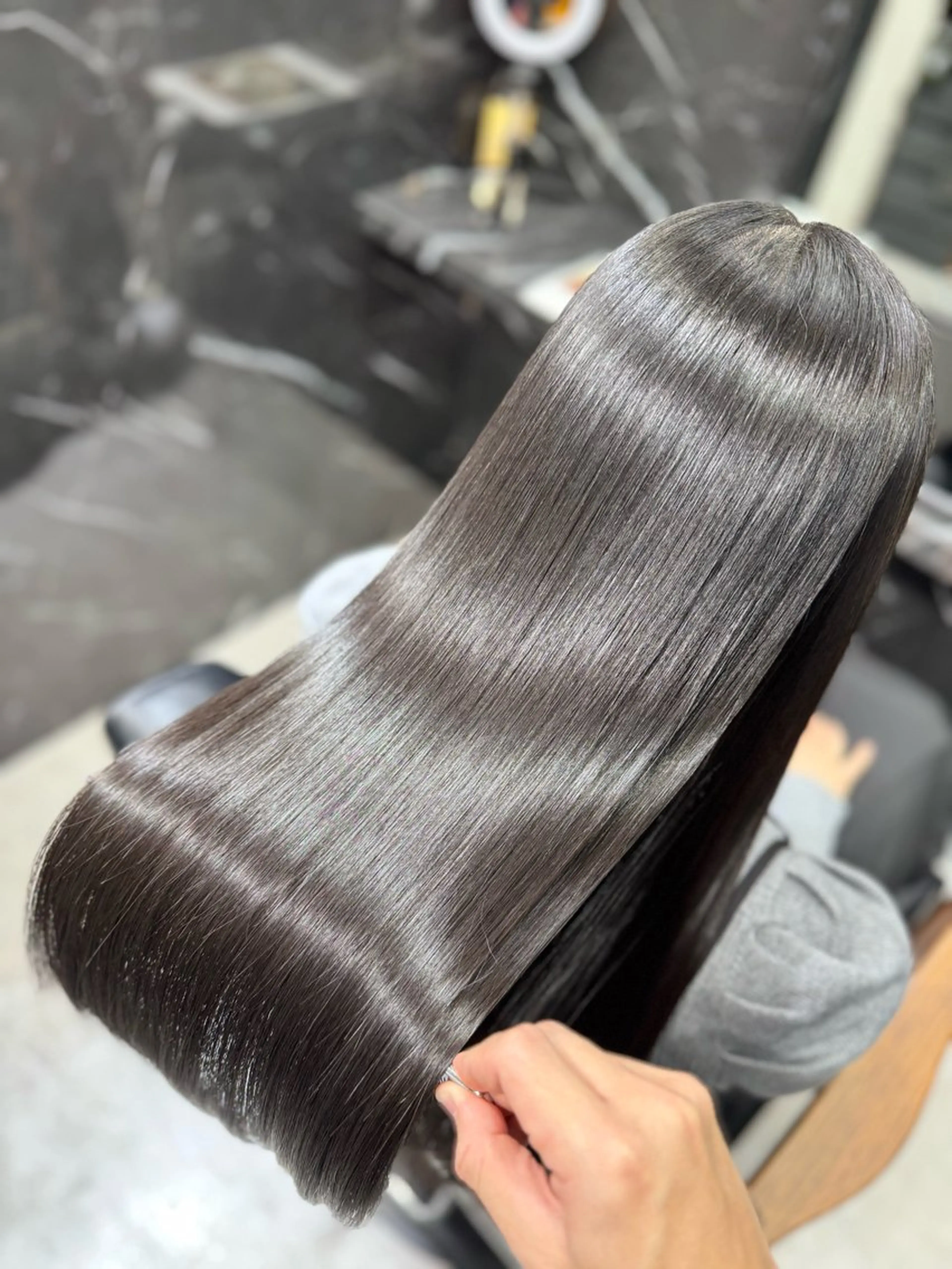 ロング カット トリートメント LAGRECE所属・JIN|乾かしただけ 美髪矯正本格髪質改善のヘアスタイル