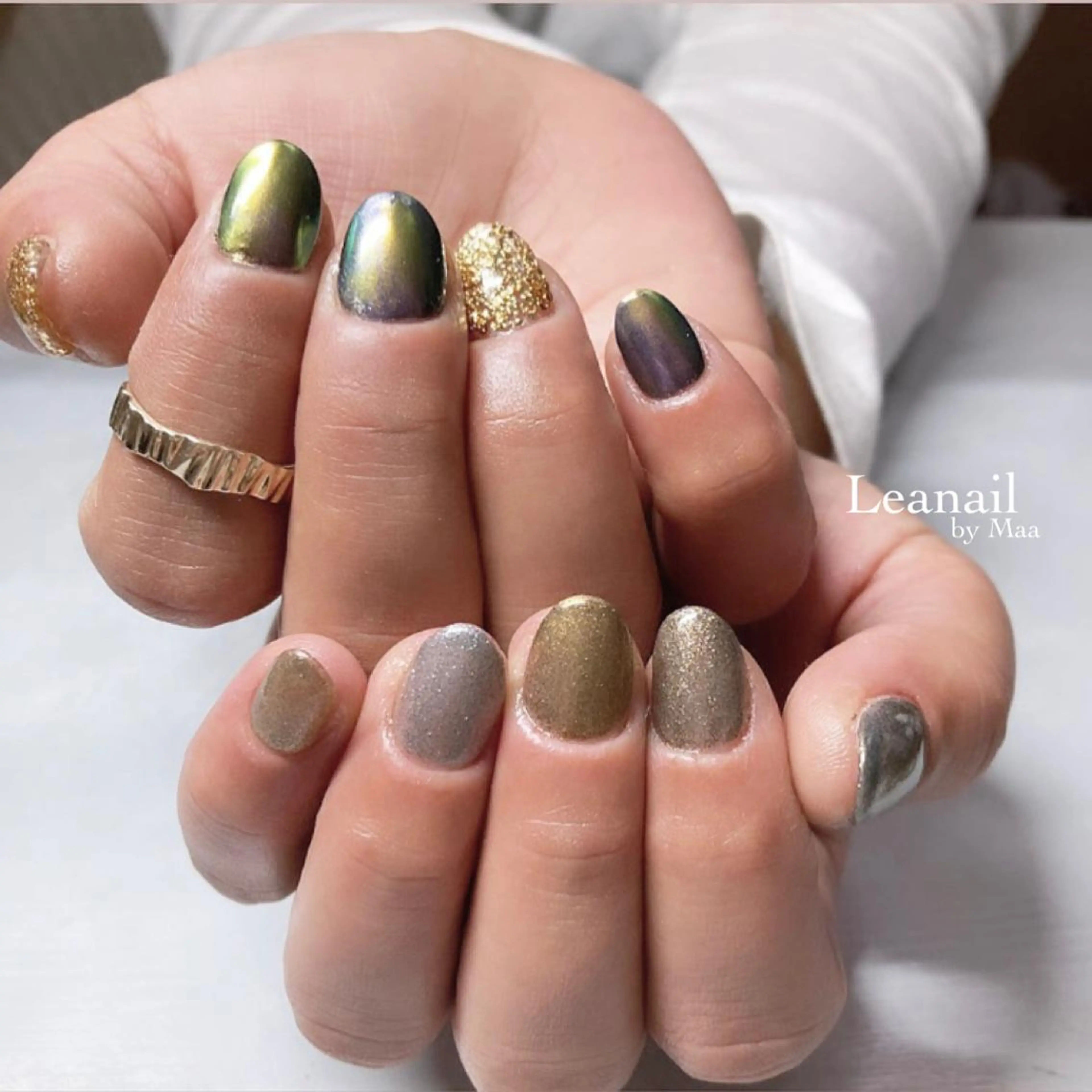 ネイル ハンドネイル private_ salon.Leaのネイルデザイン