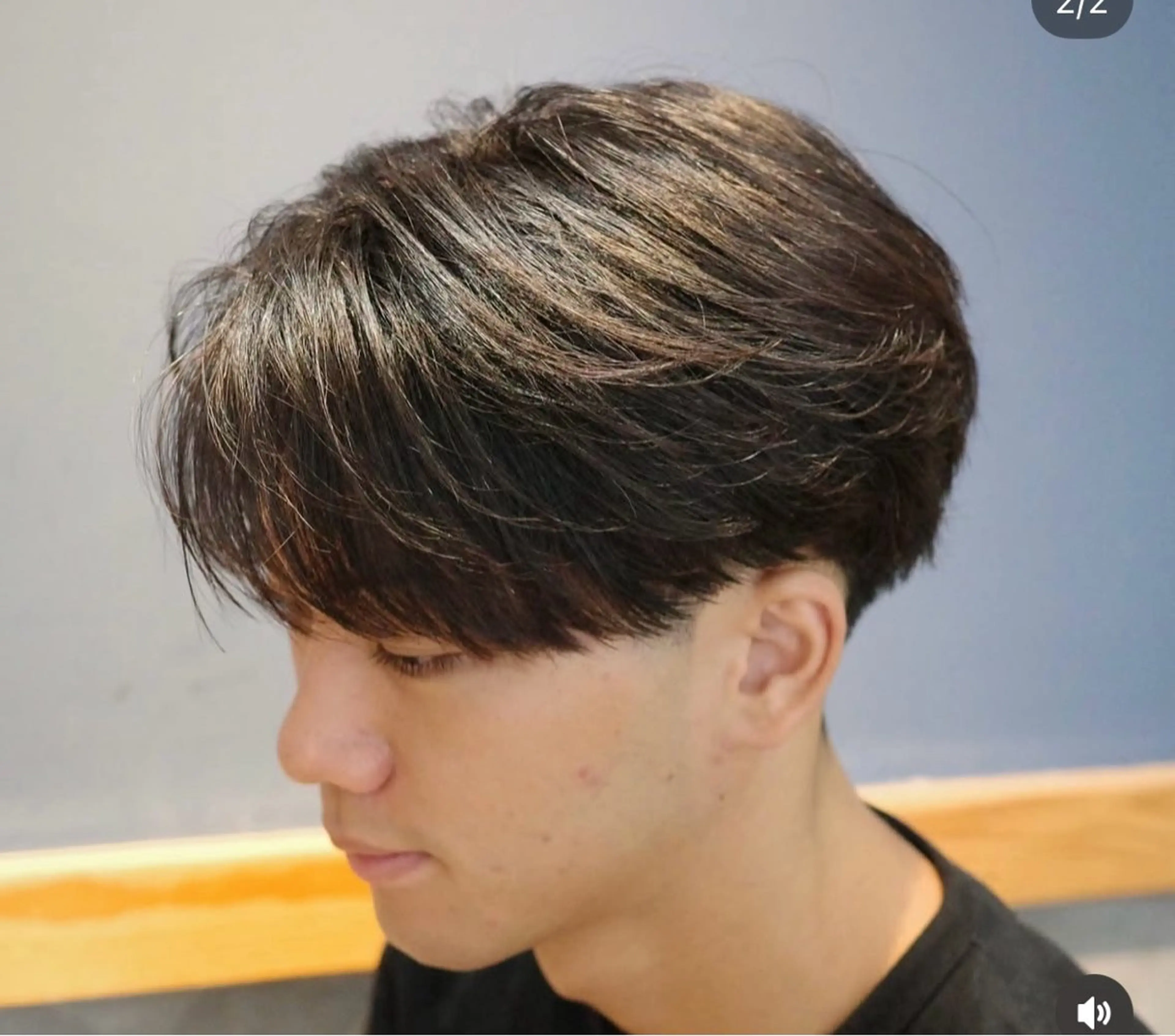 メンズ 縮毛矯正 永野川 諒のヘアスタイル