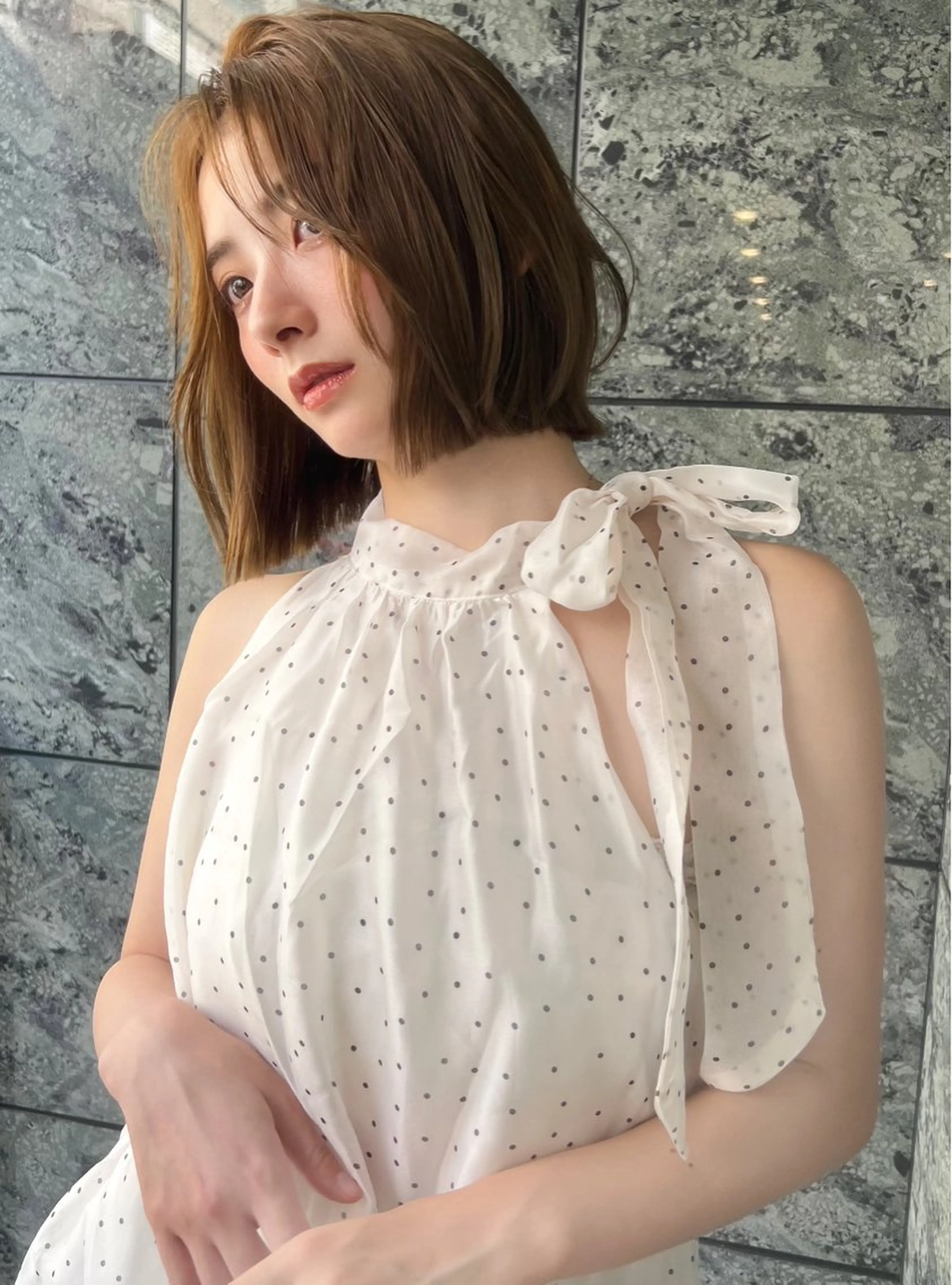 ショート 小顔ボブ jilblanカホのヘアスタイル