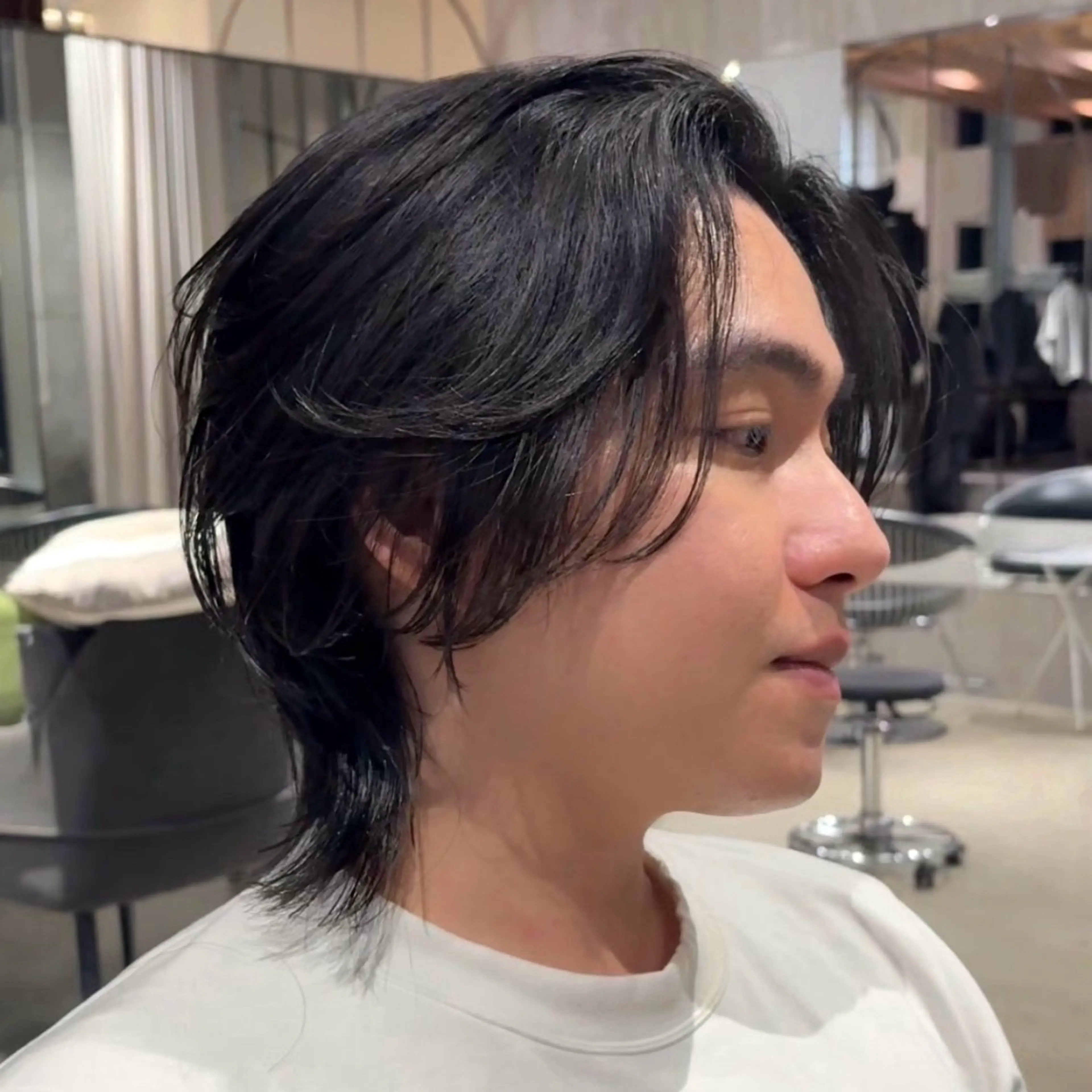 メンズ メンズウルフカット ウルフカット カット ありあ【カット、 パーマモデル】のヘアスタイル