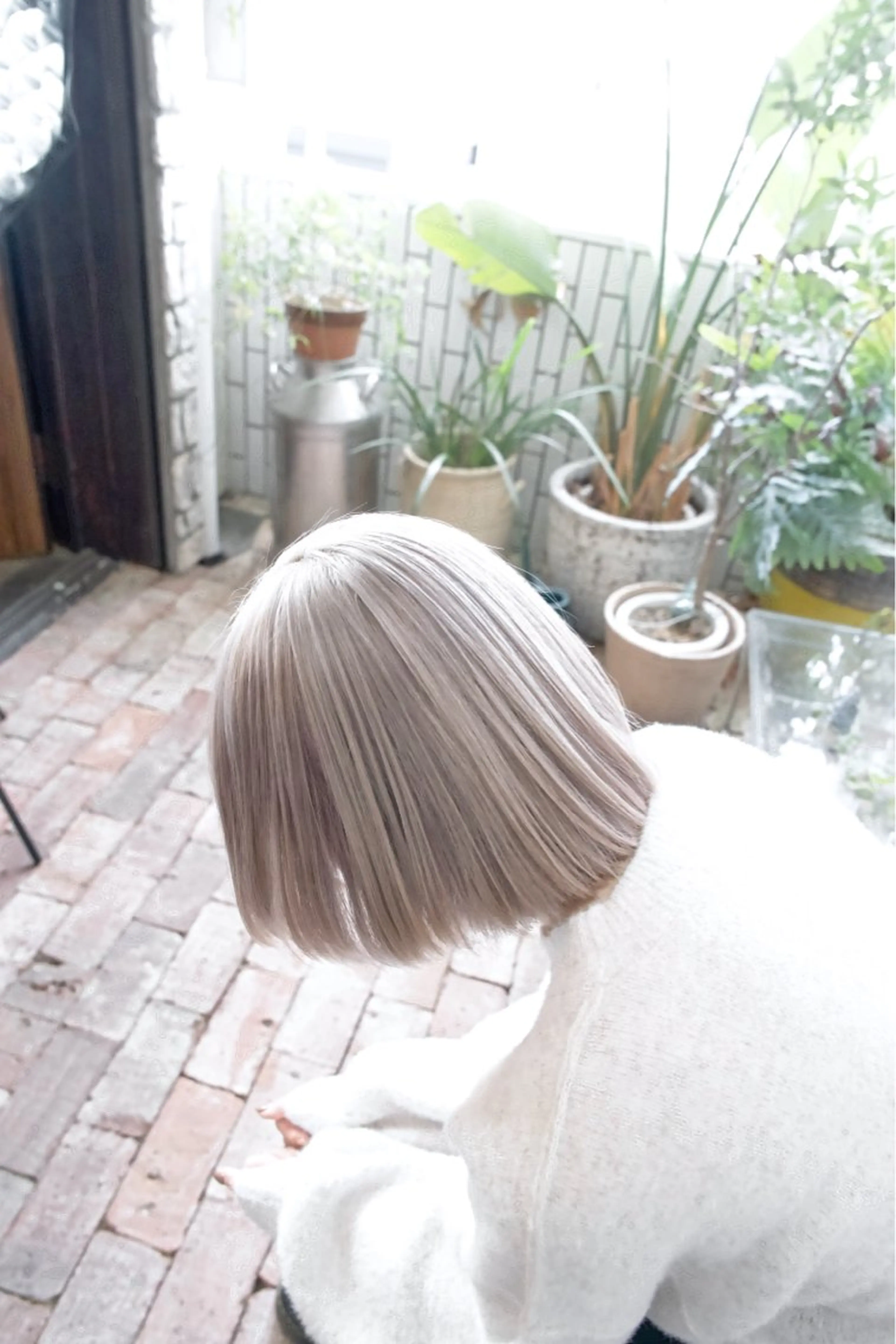 ミディアム カラー ブリーチ カット ヘアカラー トリートメント Armoire所属・安藤悠里/ハイトーン /デザインカラーのヘアスタイル