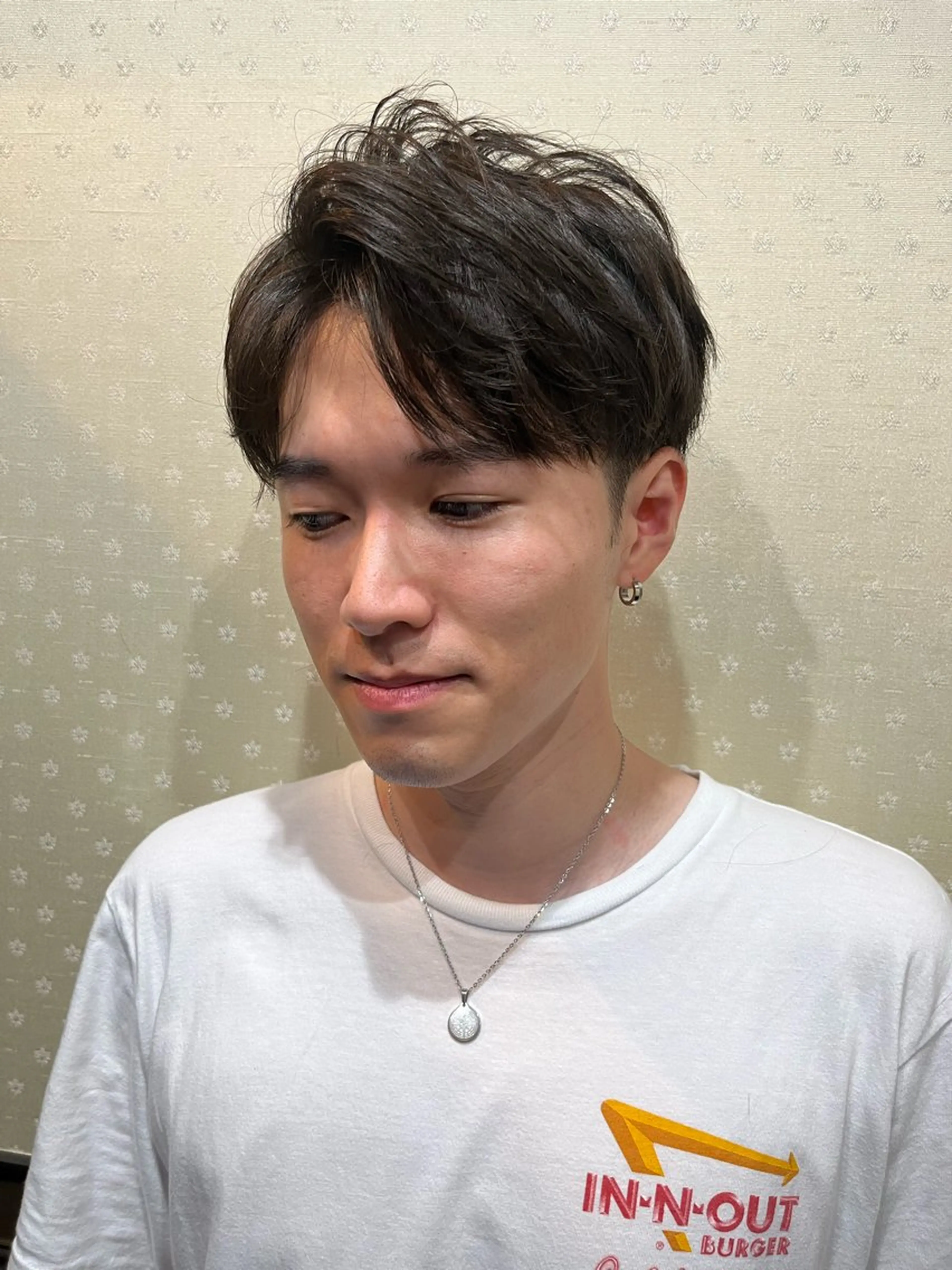 メンズ アップバング ツーブロック スタイリスト風間麗旺 メンズスタイル特化のヘアスタイル