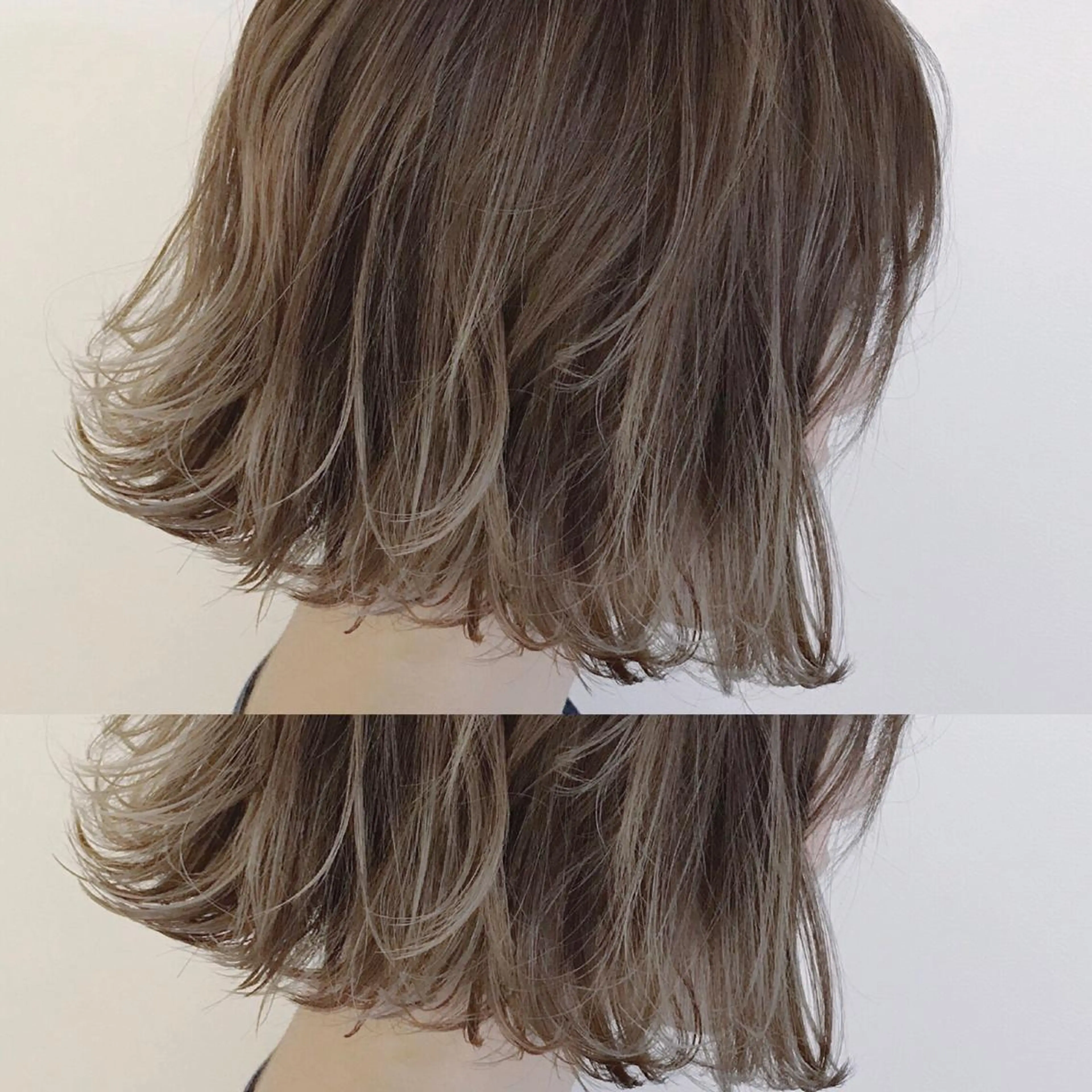 ショート カラー アッシュ ベージュカラー 透明感カラー ハイライトカラー イルミナカラー カット ヘアカラー ボブ・レイヤーカット 吉敷航一のヘアスタイル