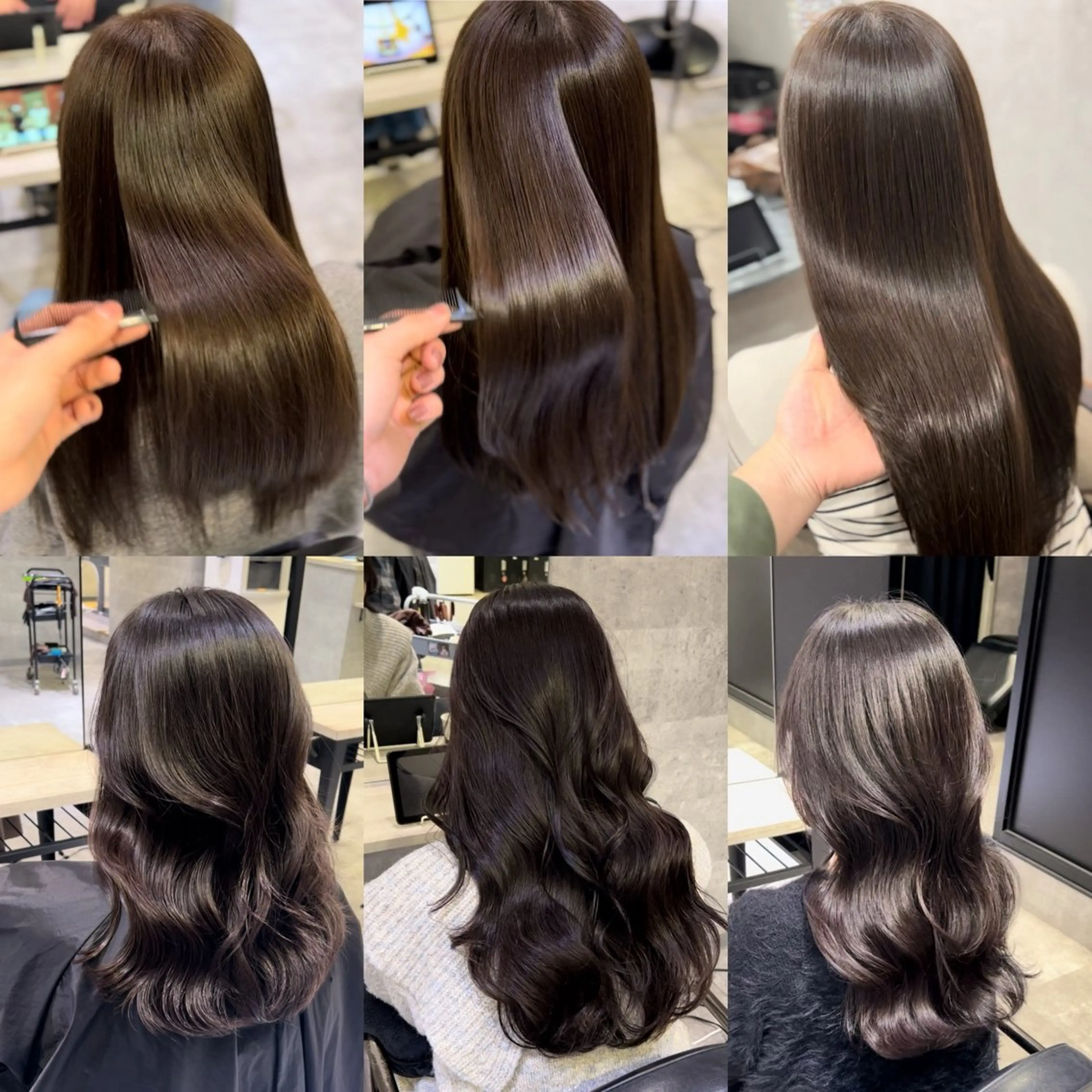 セミロング カット ヘアカラー トリートメント _WHITE 若狭のヘアスタイル