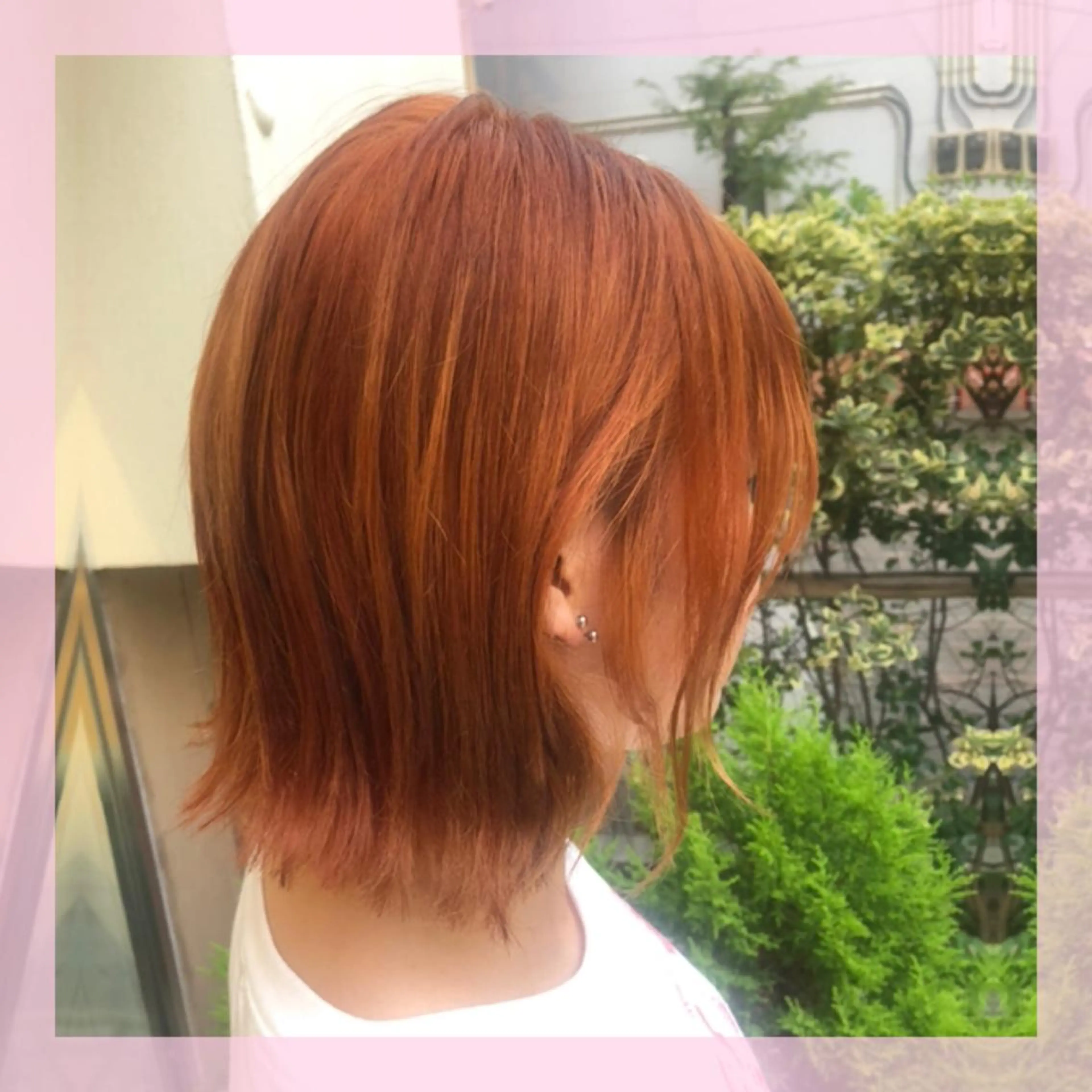 ショート カラー オレンジ カット ヘアカラー 🍒前川 🍒のヘアスタイル