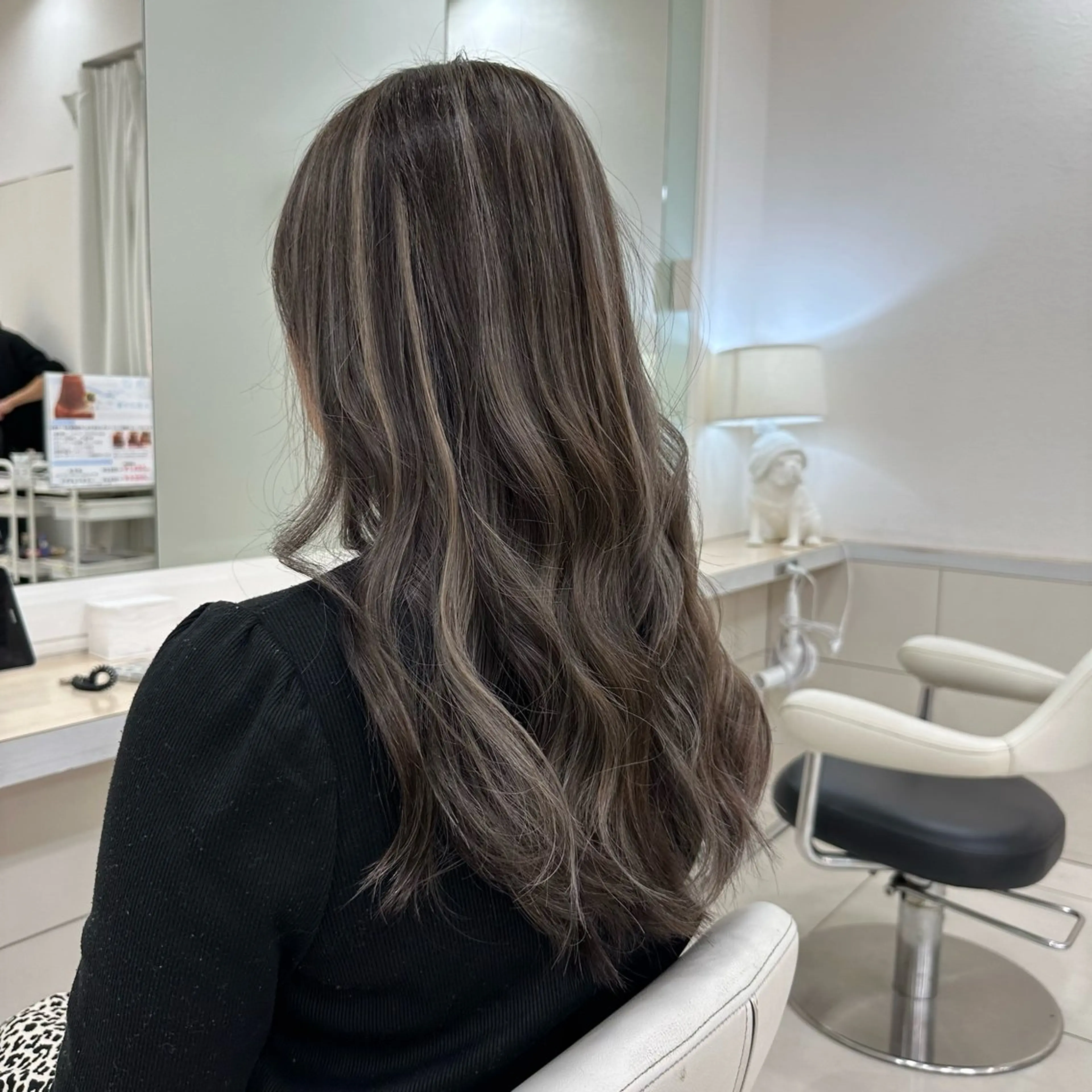 セミロング ヘアカラー 竹下 勝也のヘアスタイル